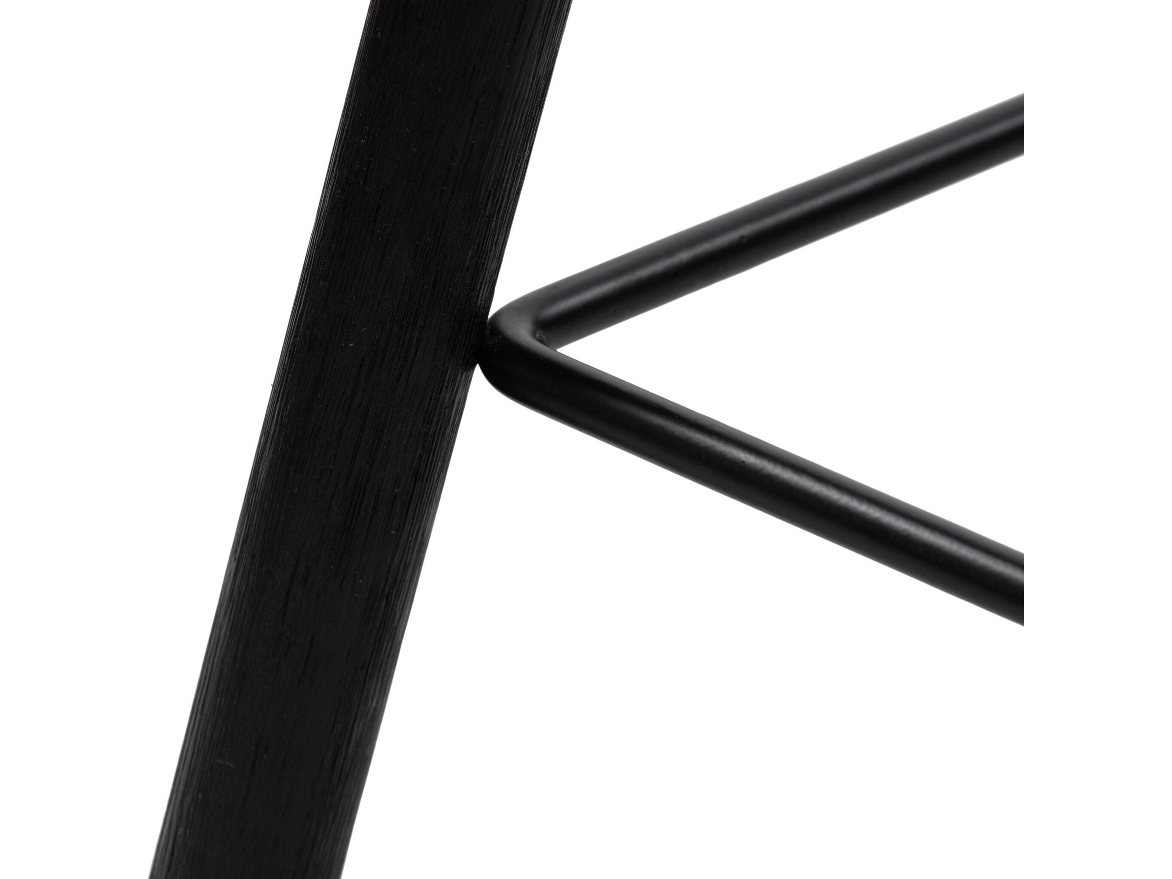 Four Hands Belfast Barrett Matte Black Parawood  Counter Stool