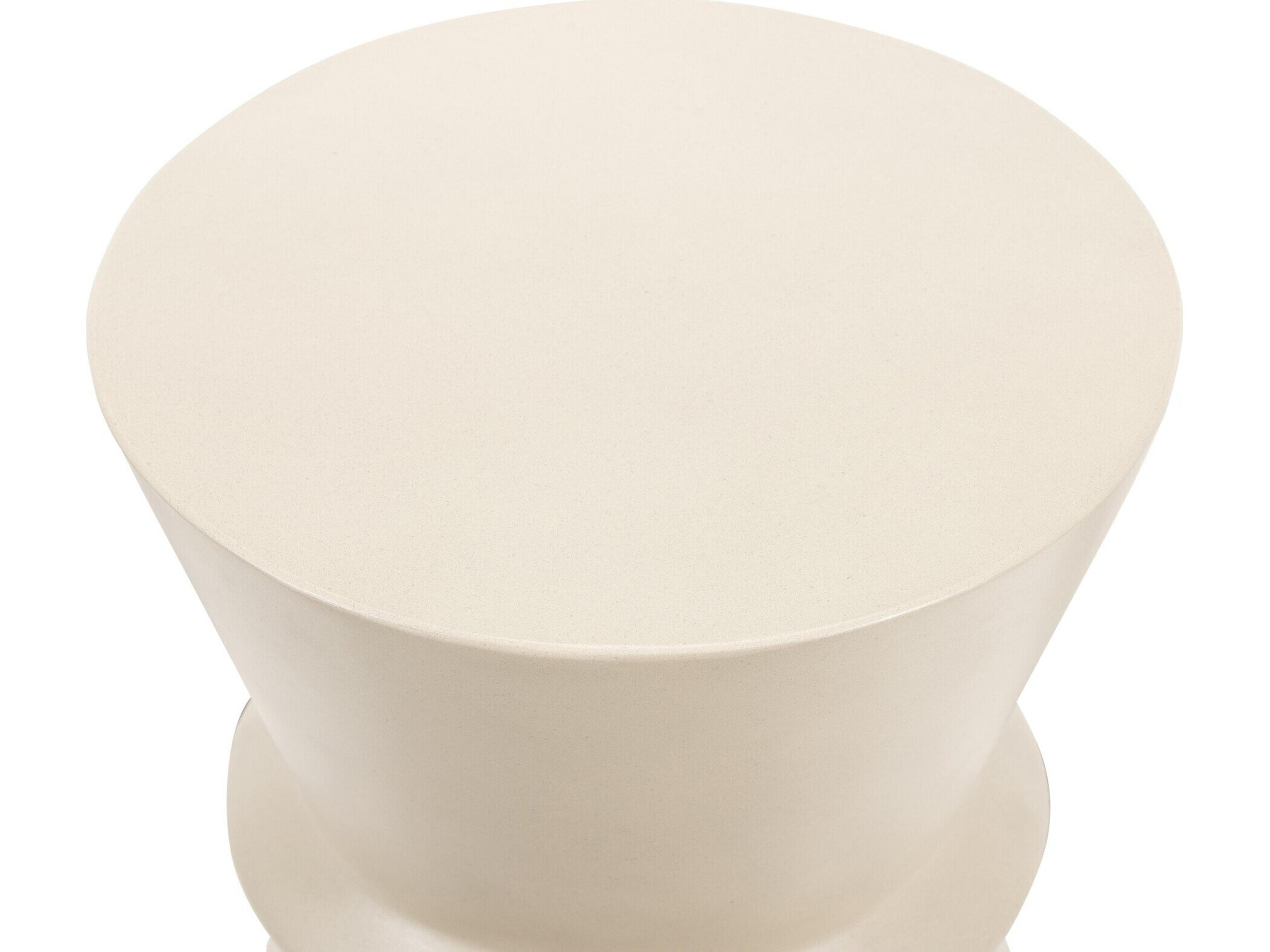 Four Hands Everett Lina Parchment White End Table