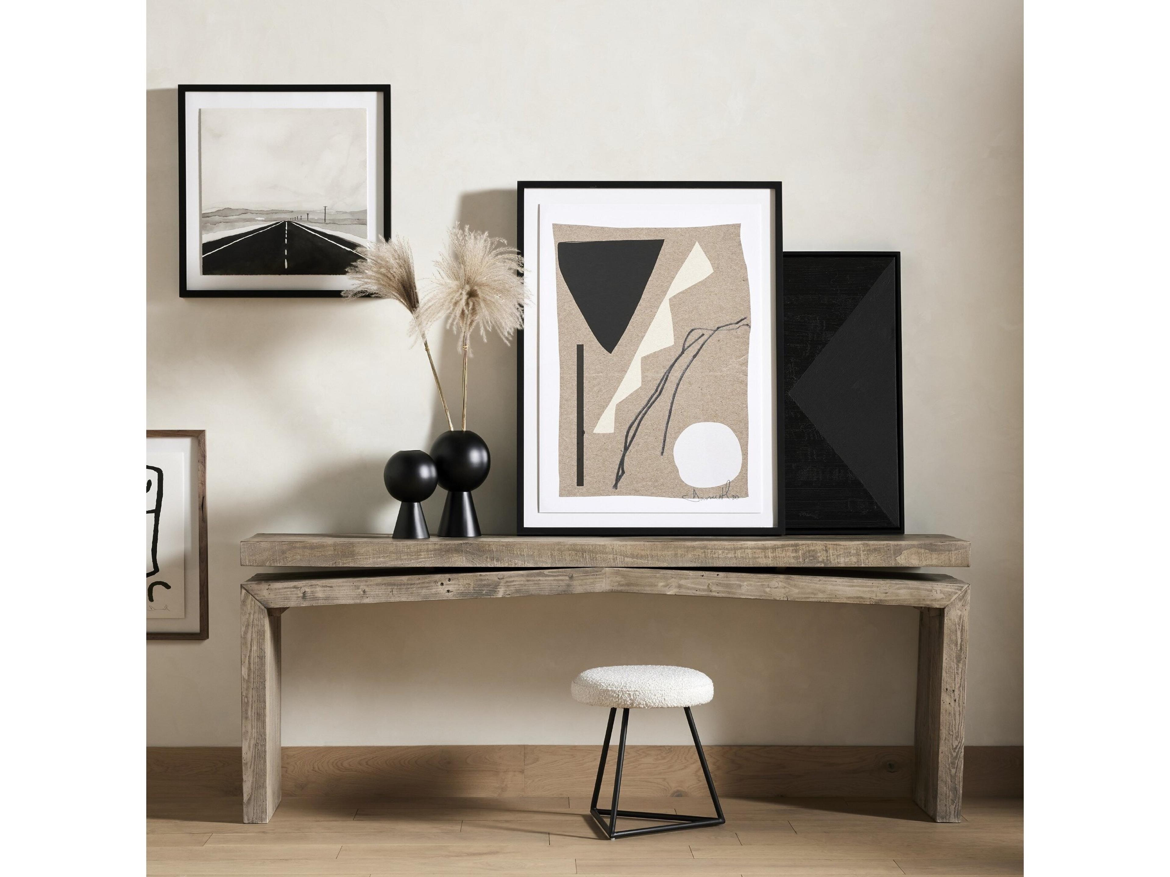 Four Hands Sierra Matthes Rectangular Wood Weathered Wheat Console Table