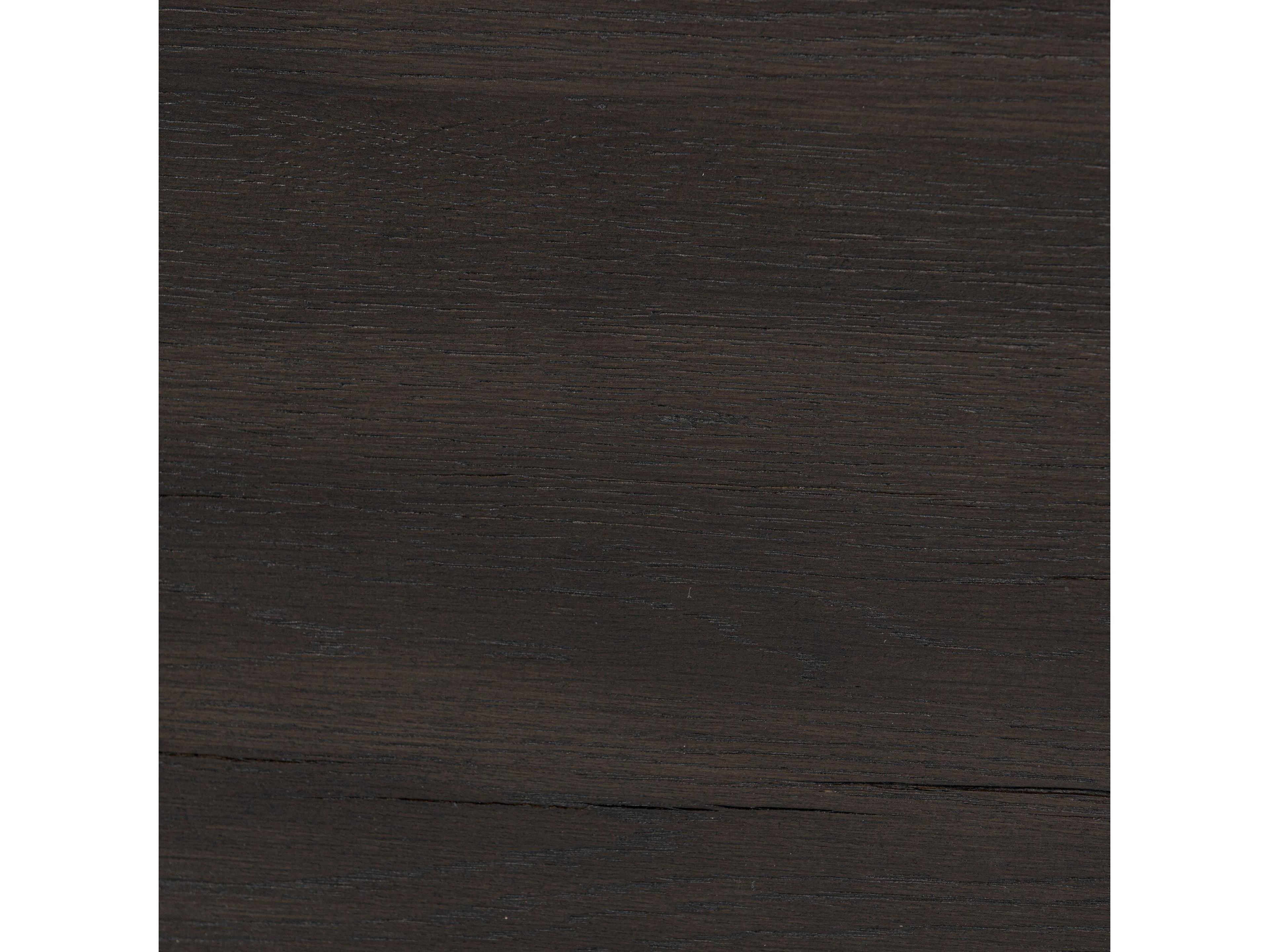 Four Hands Haiden Matthes Smoked Black Veneer Rectangular Oak Wood Console Table