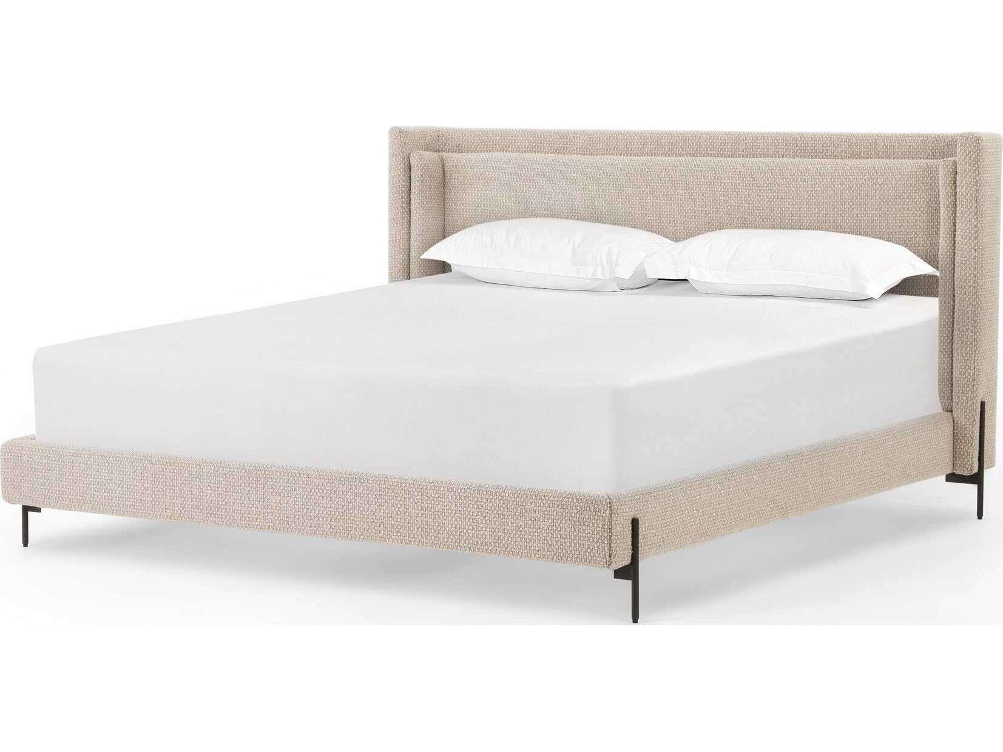 Dobson King Bed Kensington Textured Upholstered