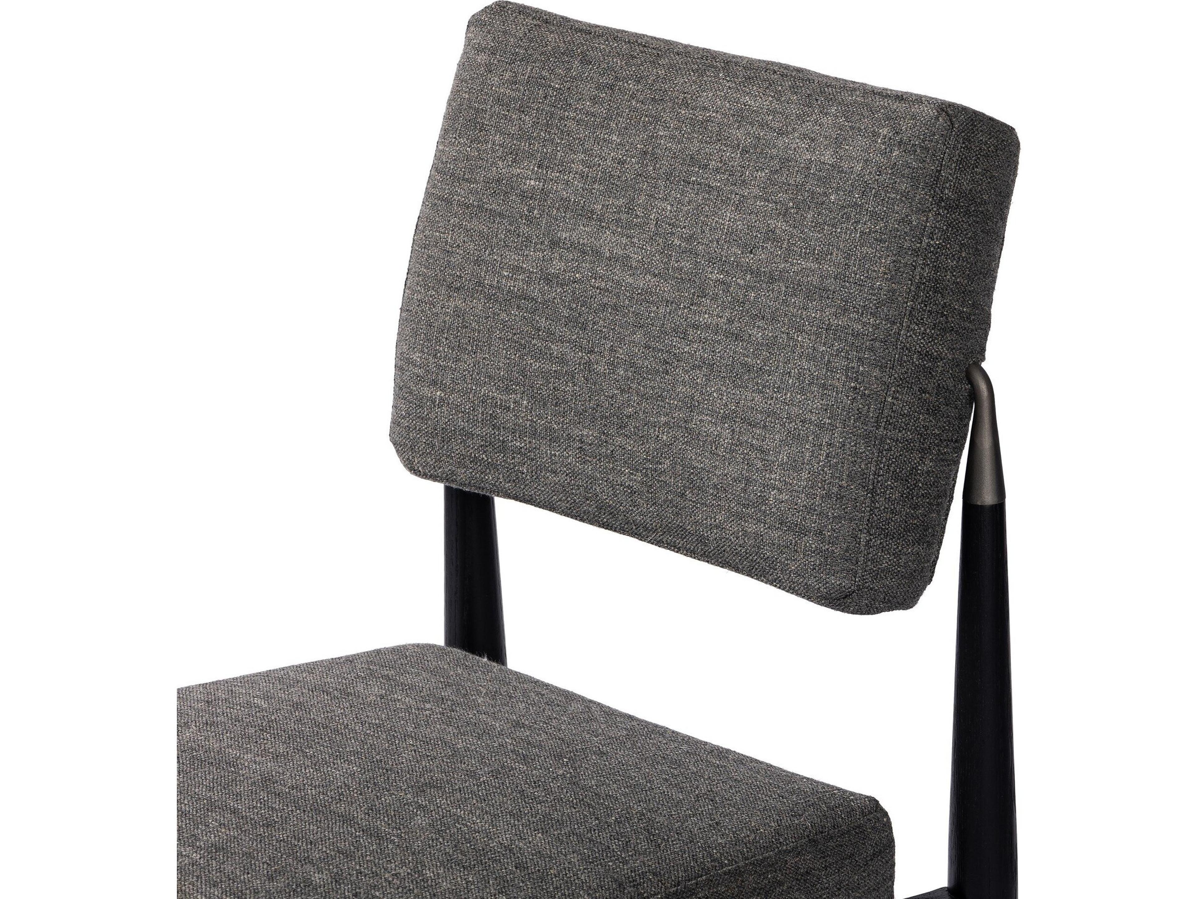 Four Hands Parallel Anton Solid Wood Gray Upholstered Side Dining Chair