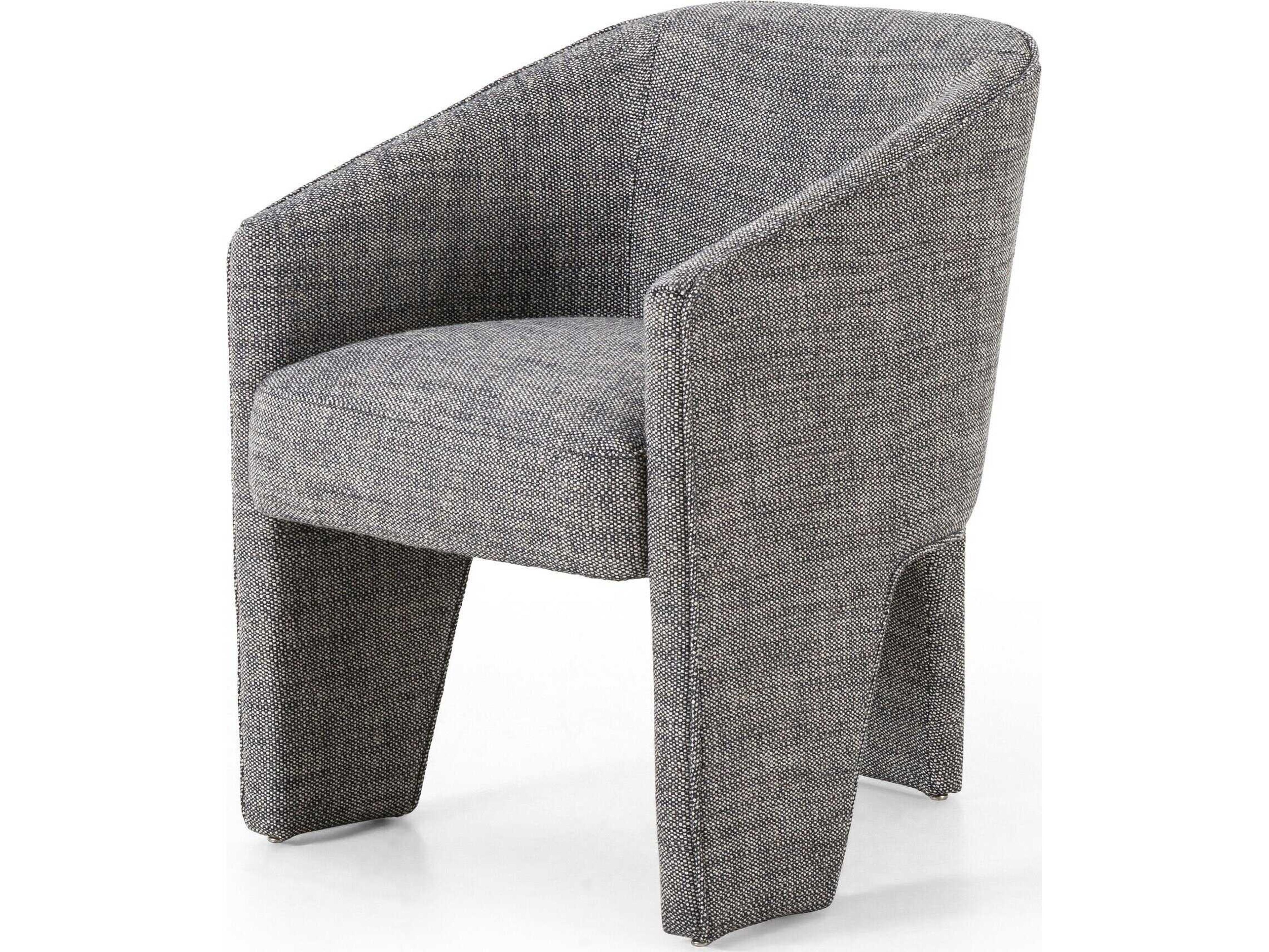 Grayson Gray Upholstered Arm Dining Chair