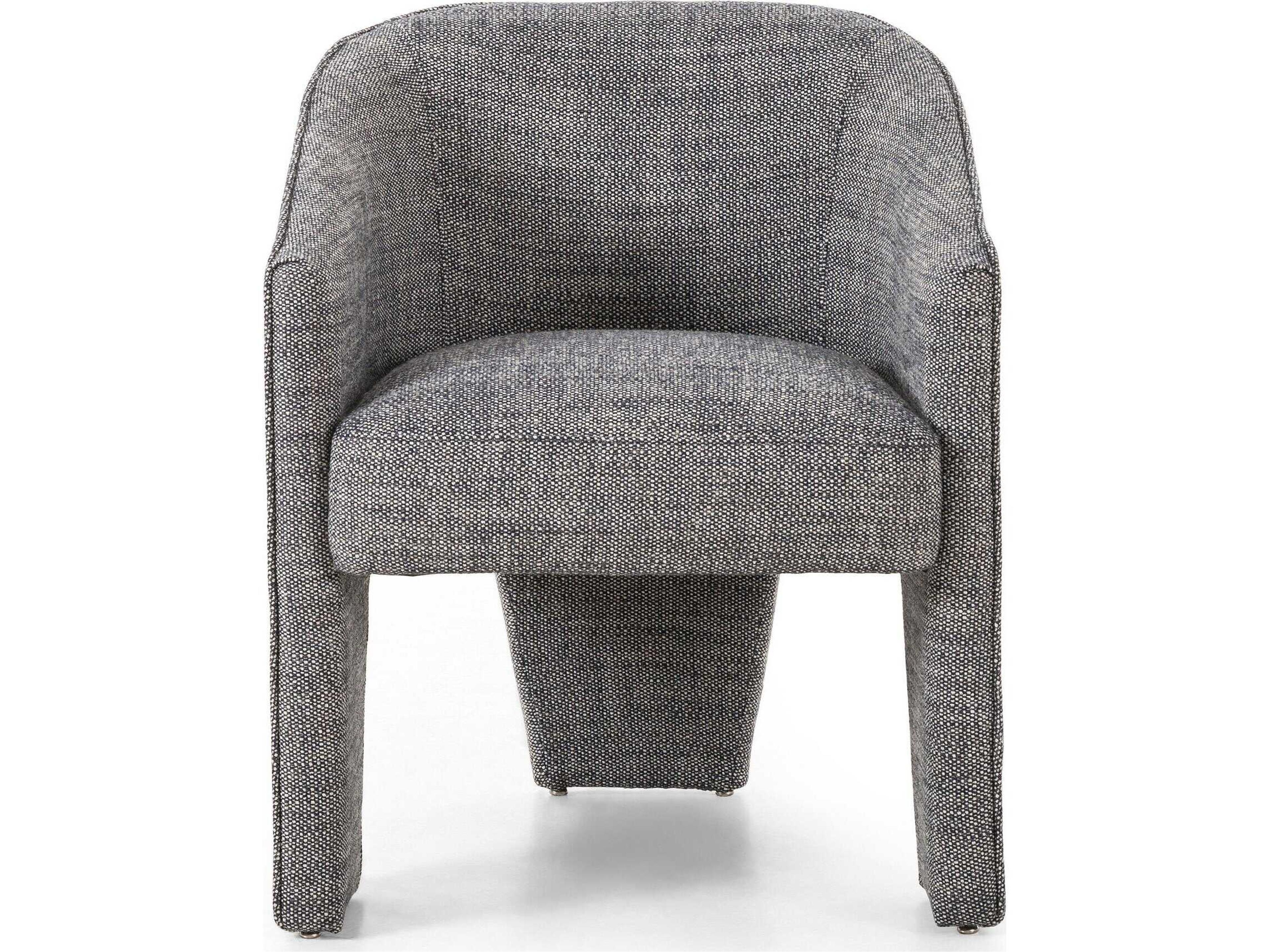 Four Hands Grayson Gray Upholstered Arm Dining Chair