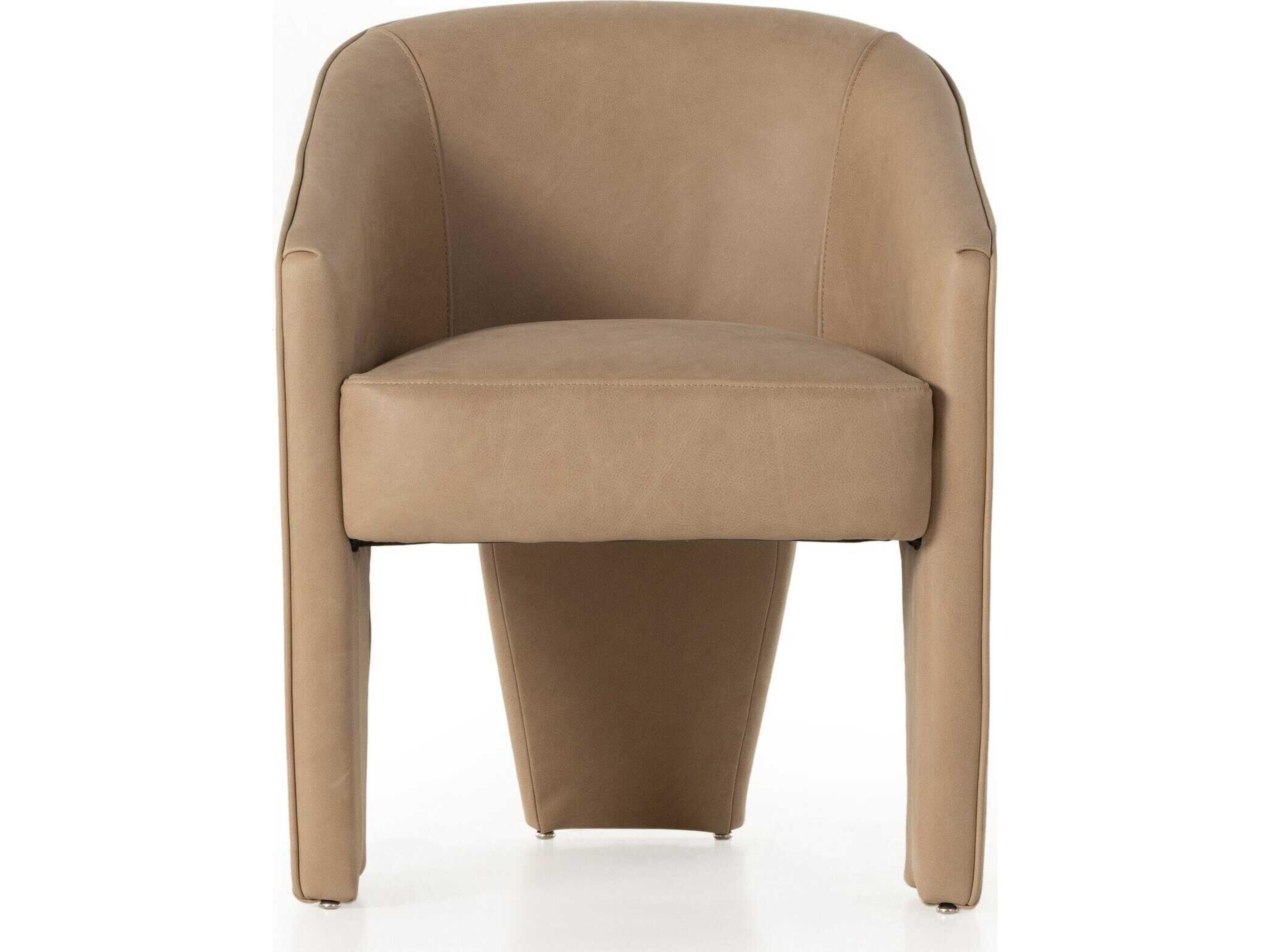 Four Hands Grayson Fae Palermo Nude Leather Dining Chair