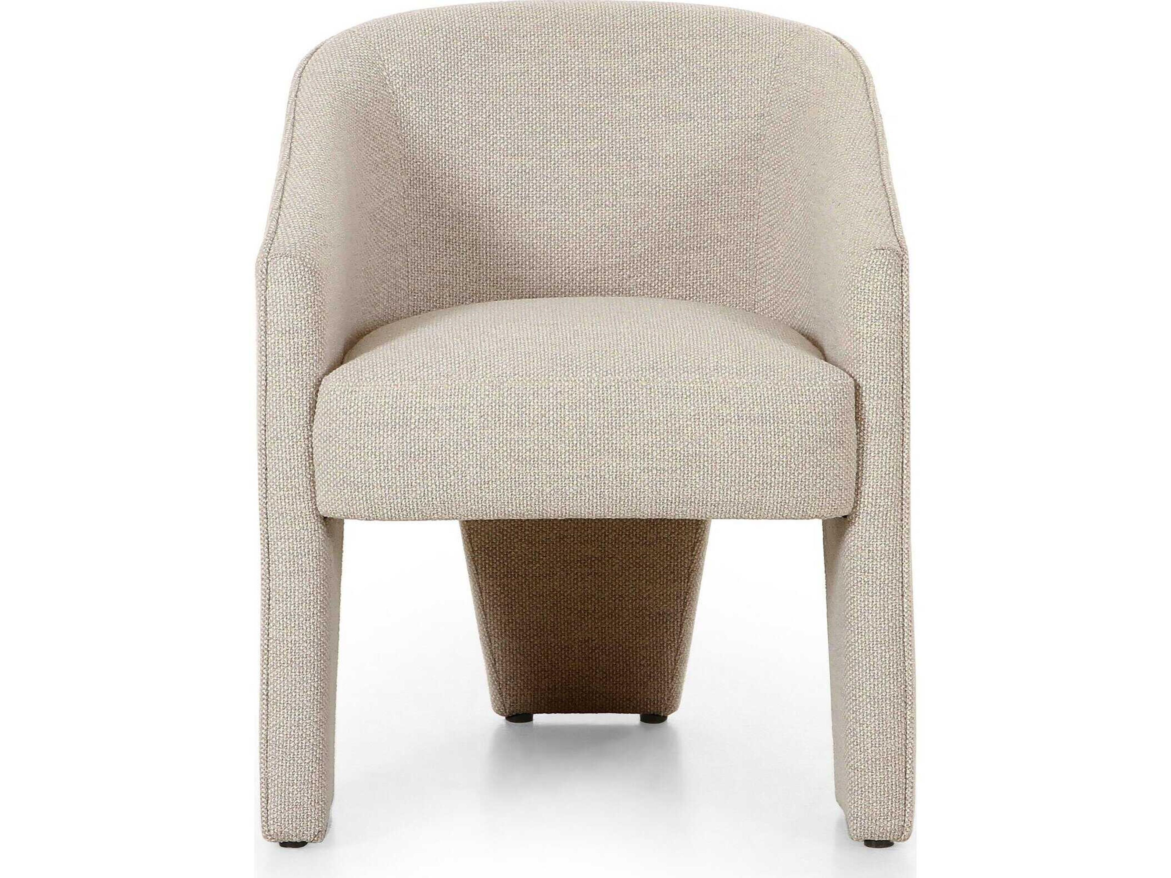 Four Hands Grayson Fae Beige Upholstered Arm Dining Chair