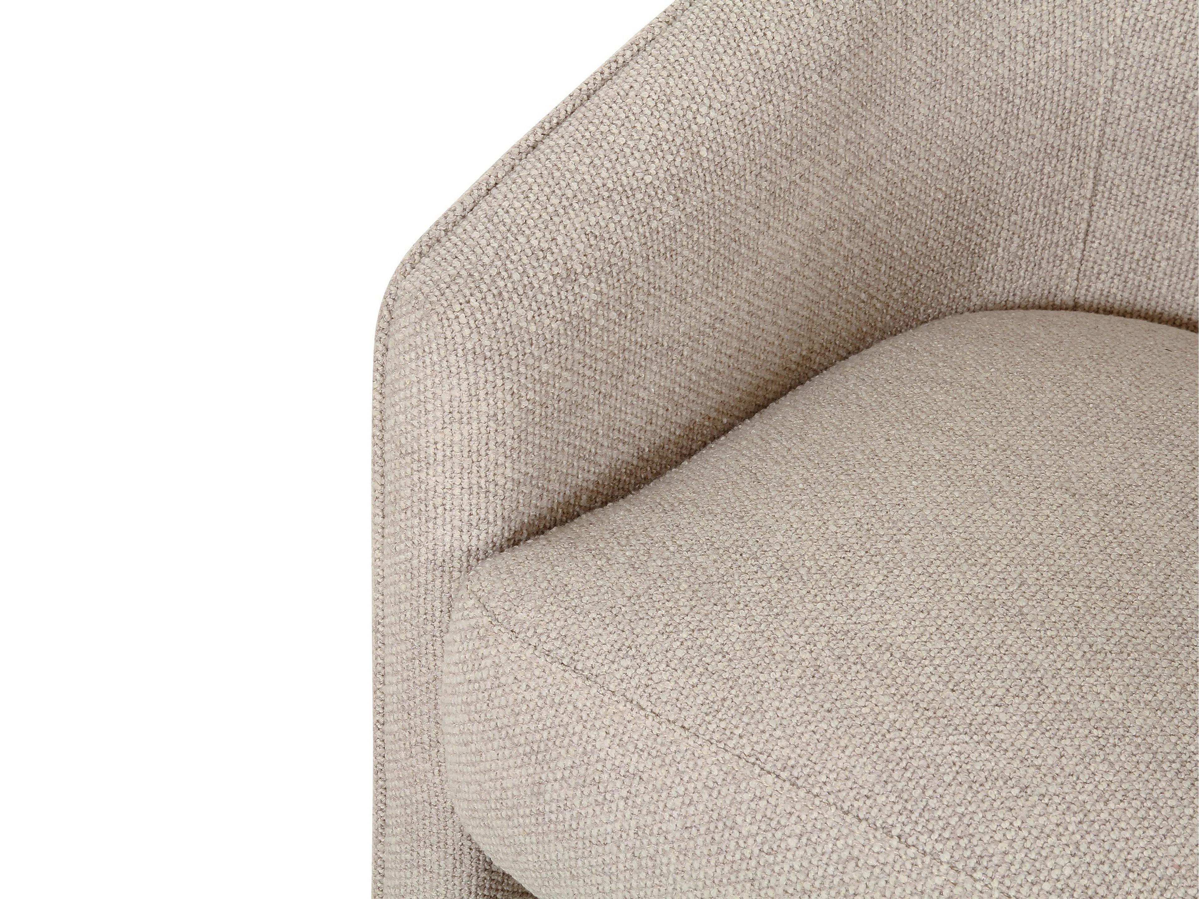 Four Hands Grayson Fae Beige Upholstered Arm Dining Chair