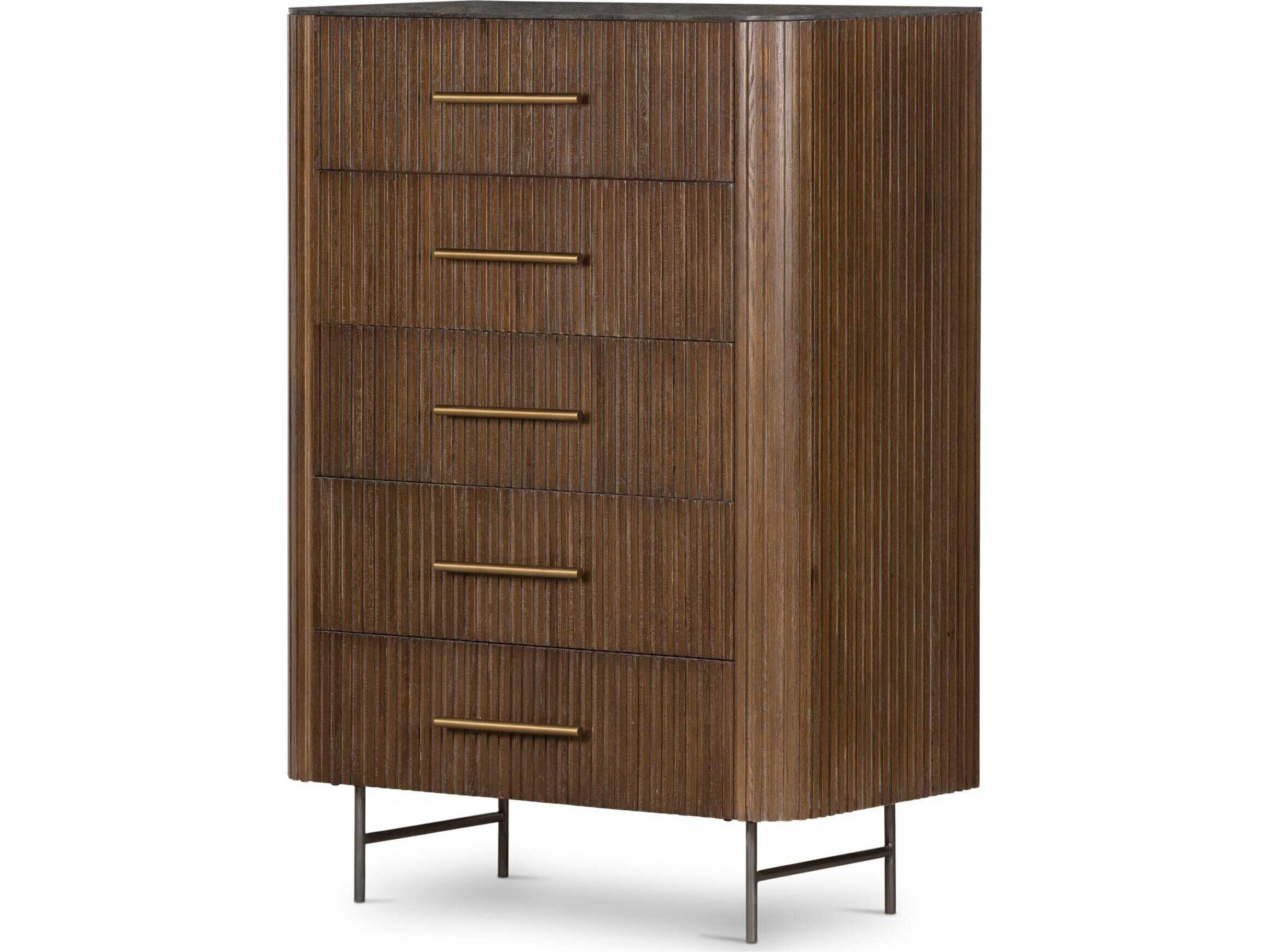 Collins Fletcher 5 Drawer Dresser-Bluestone