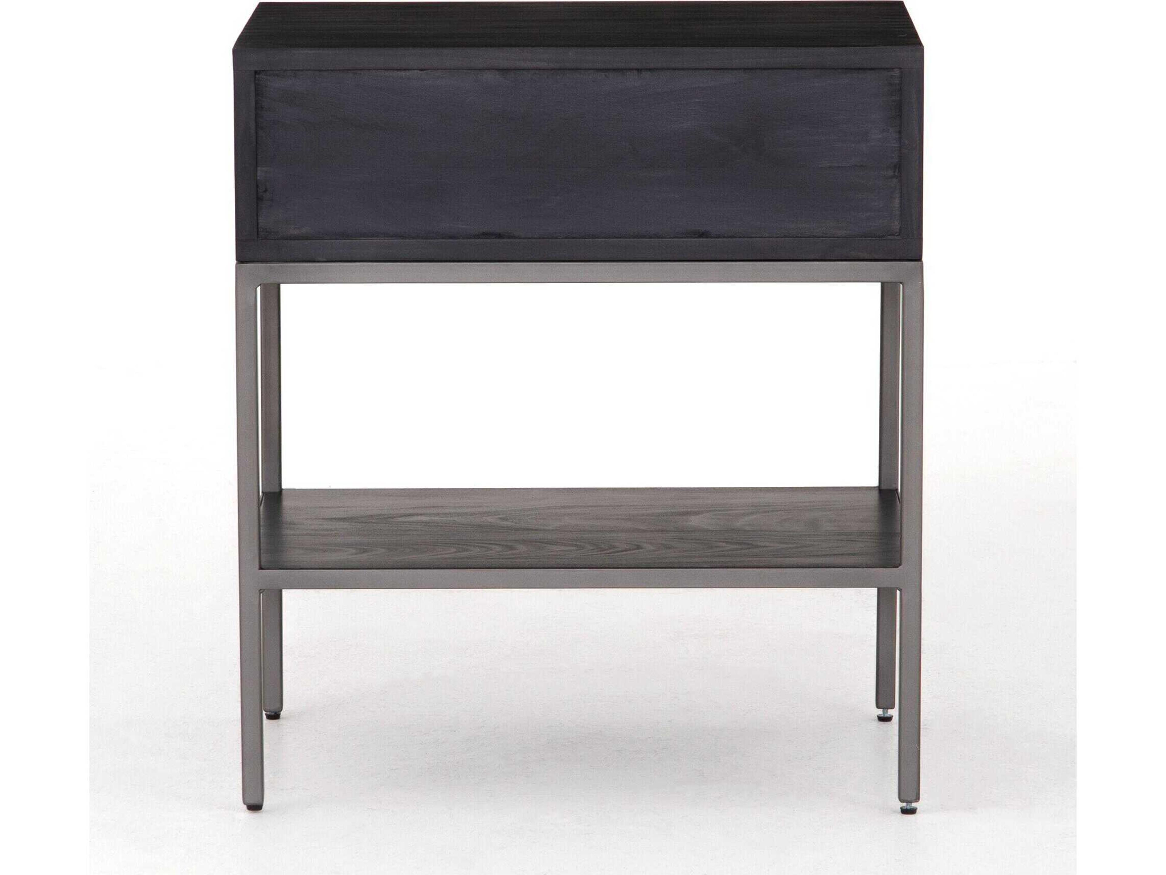 Four Hands Fulton Trey 1-Drawer Poplar Wood Nightstand