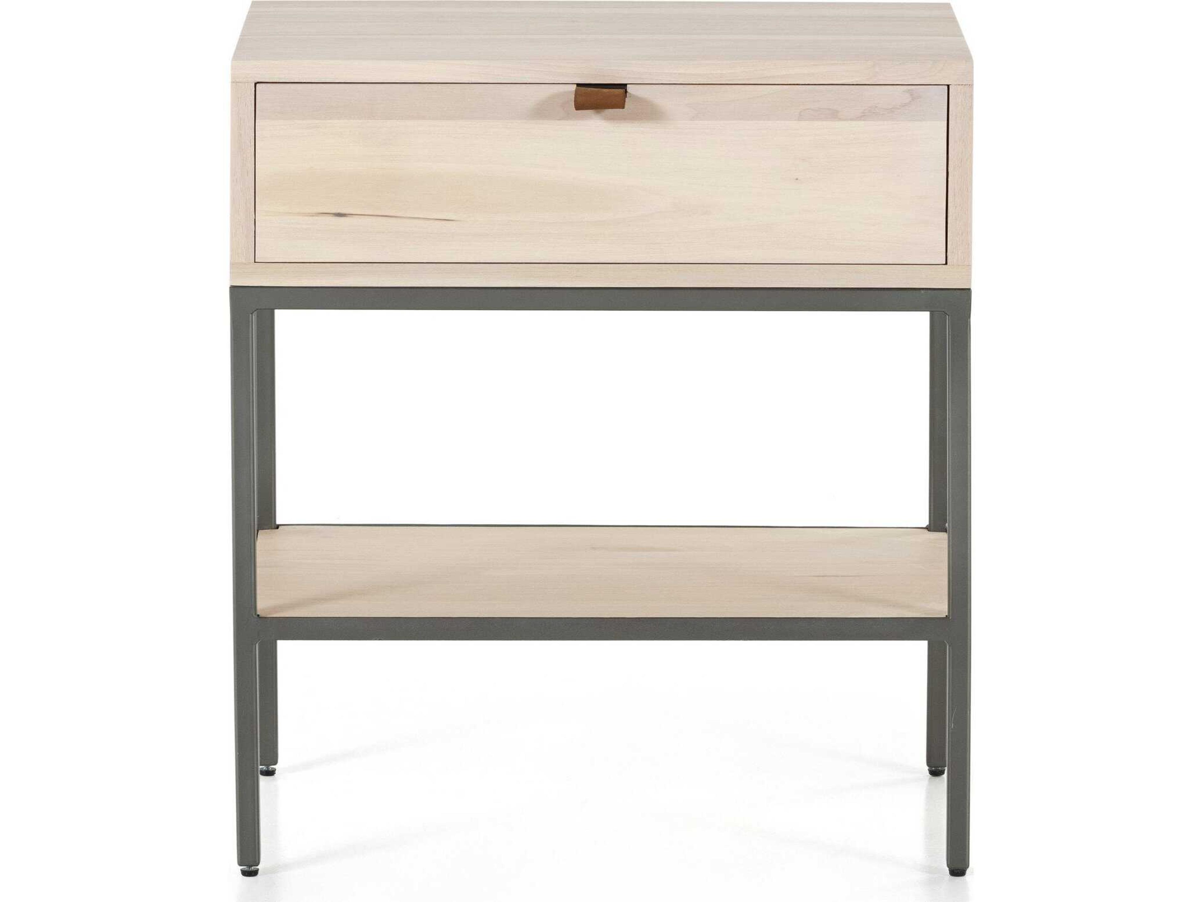 Four Hands Fulton Trey Dove Poplar  Wood Nightstand