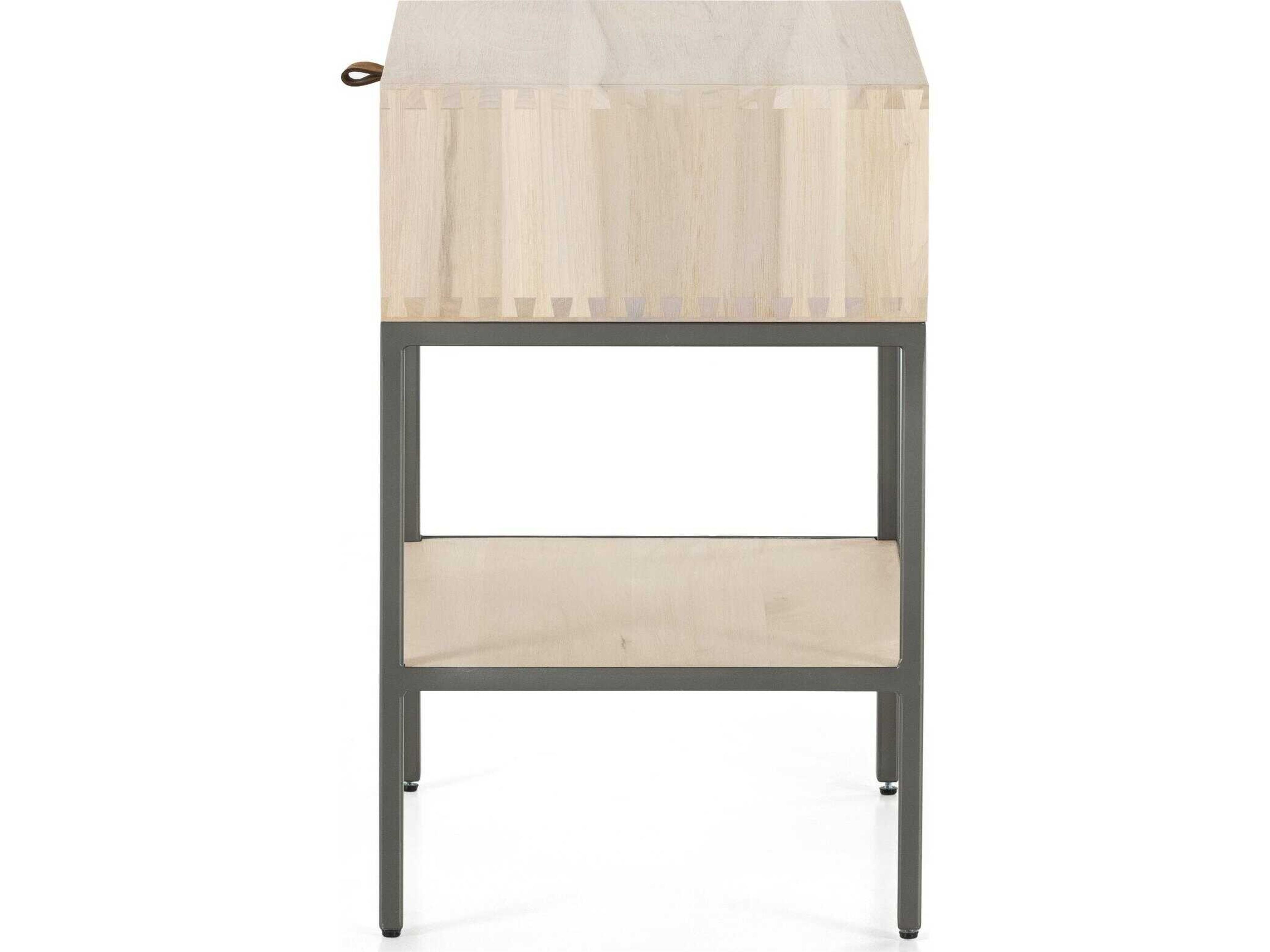 Four Hands Fulton Trey Dove Poplar  Wood Nightstand