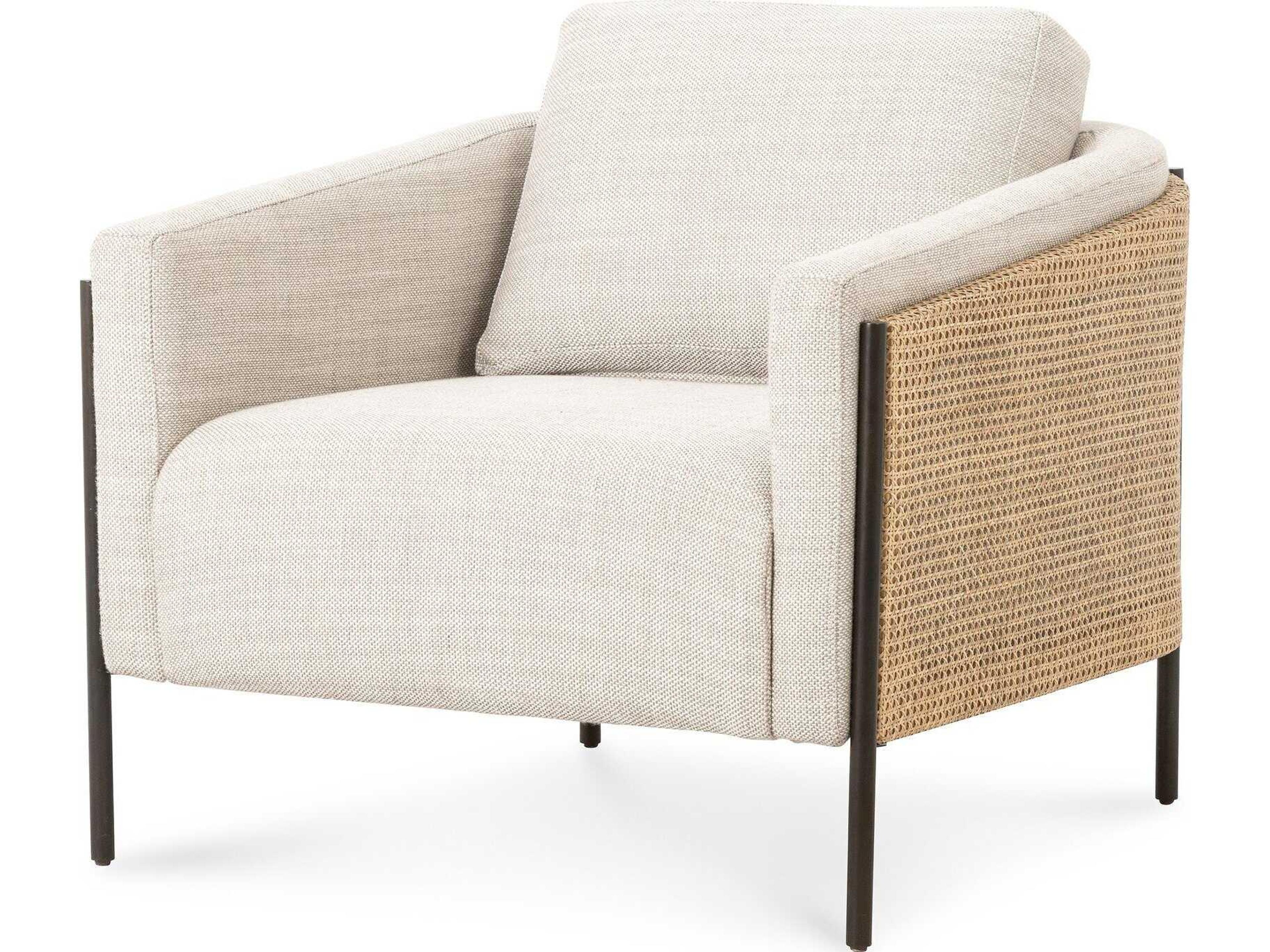 Kensington Jayda Beige Fabric Accent Chair