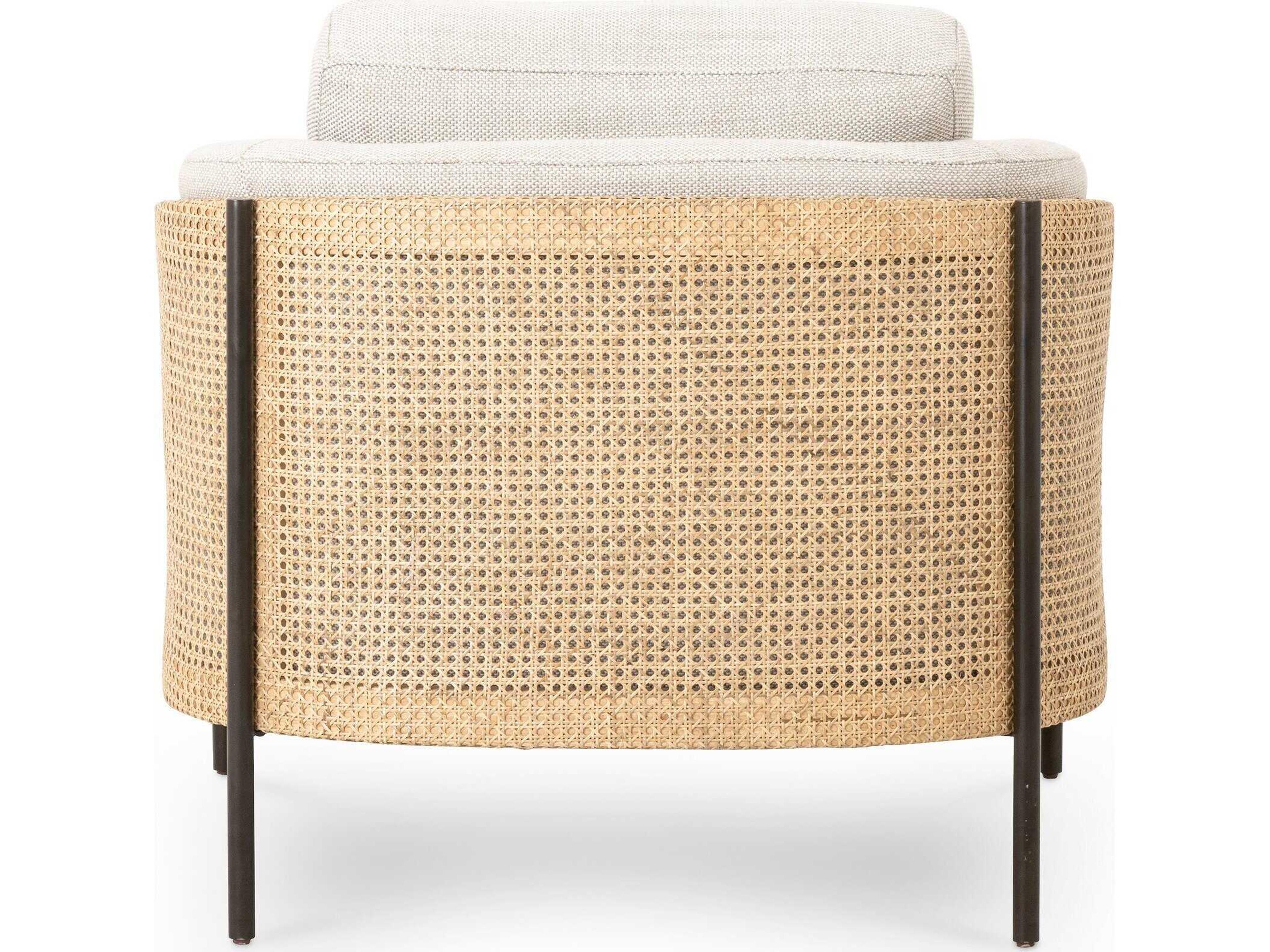 Luxecor Globetrotter Jayda Beige Fabric Accent Chair