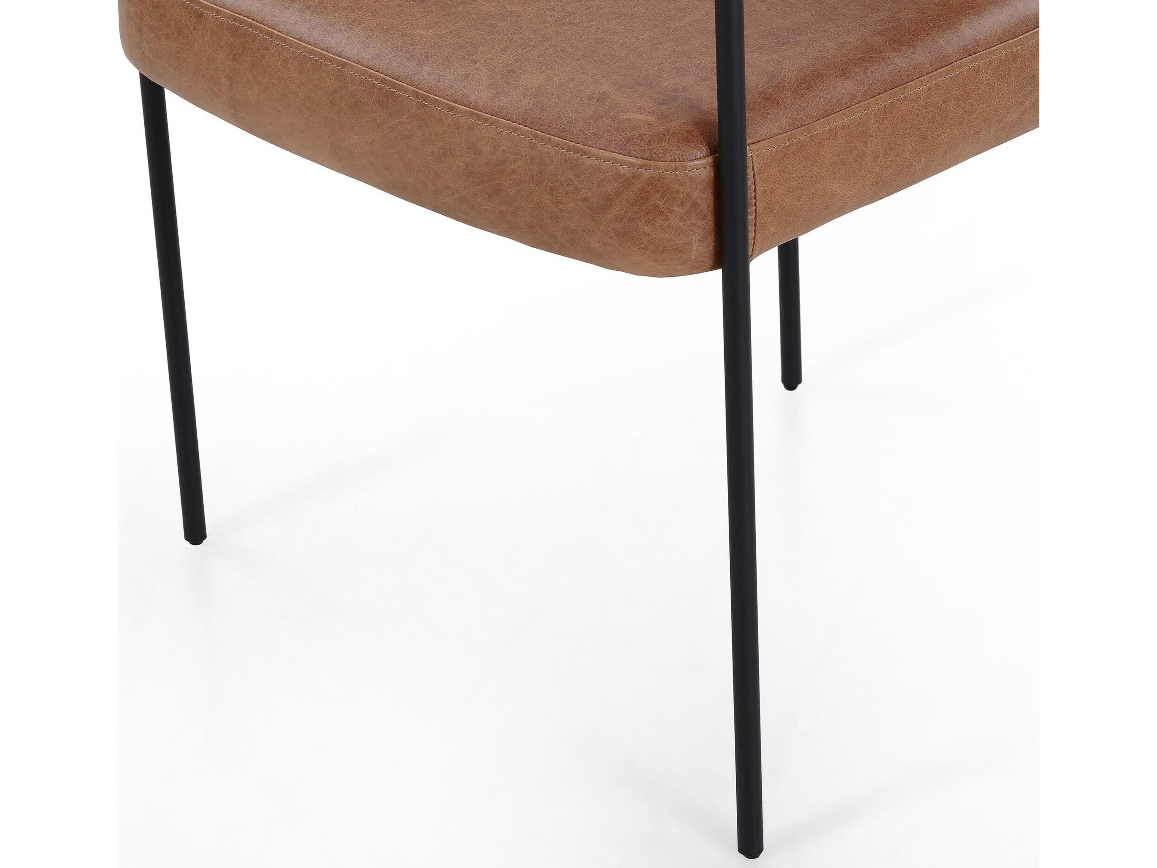 Four Hands Grayson Carrie Chaps Saddle Leather Dining Chair