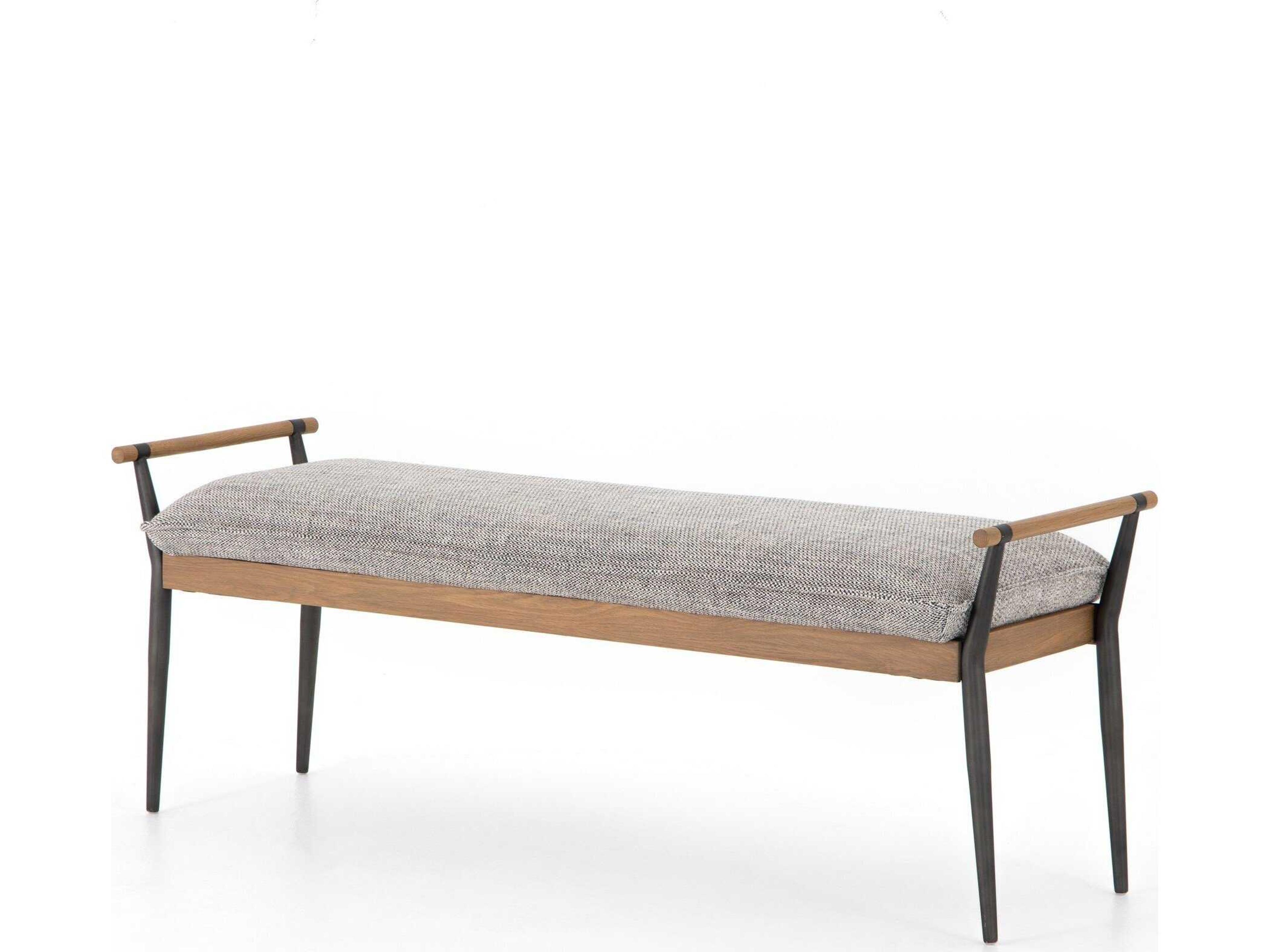 Grayson Gray Upholstered Accent Bench