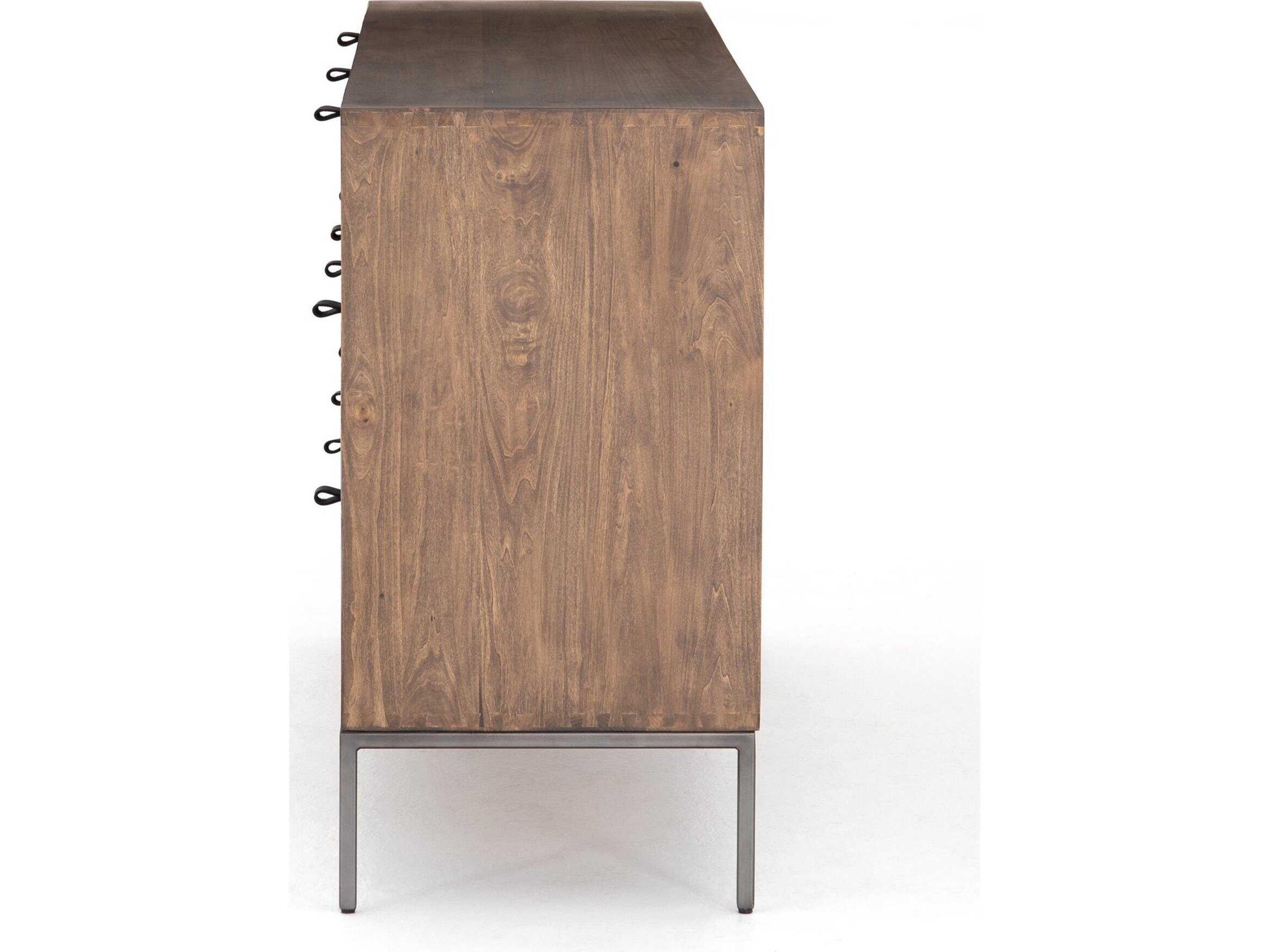 Four Hands Fulton Trey Auburn Poplar Pine Wood 7 Drawer Dresser