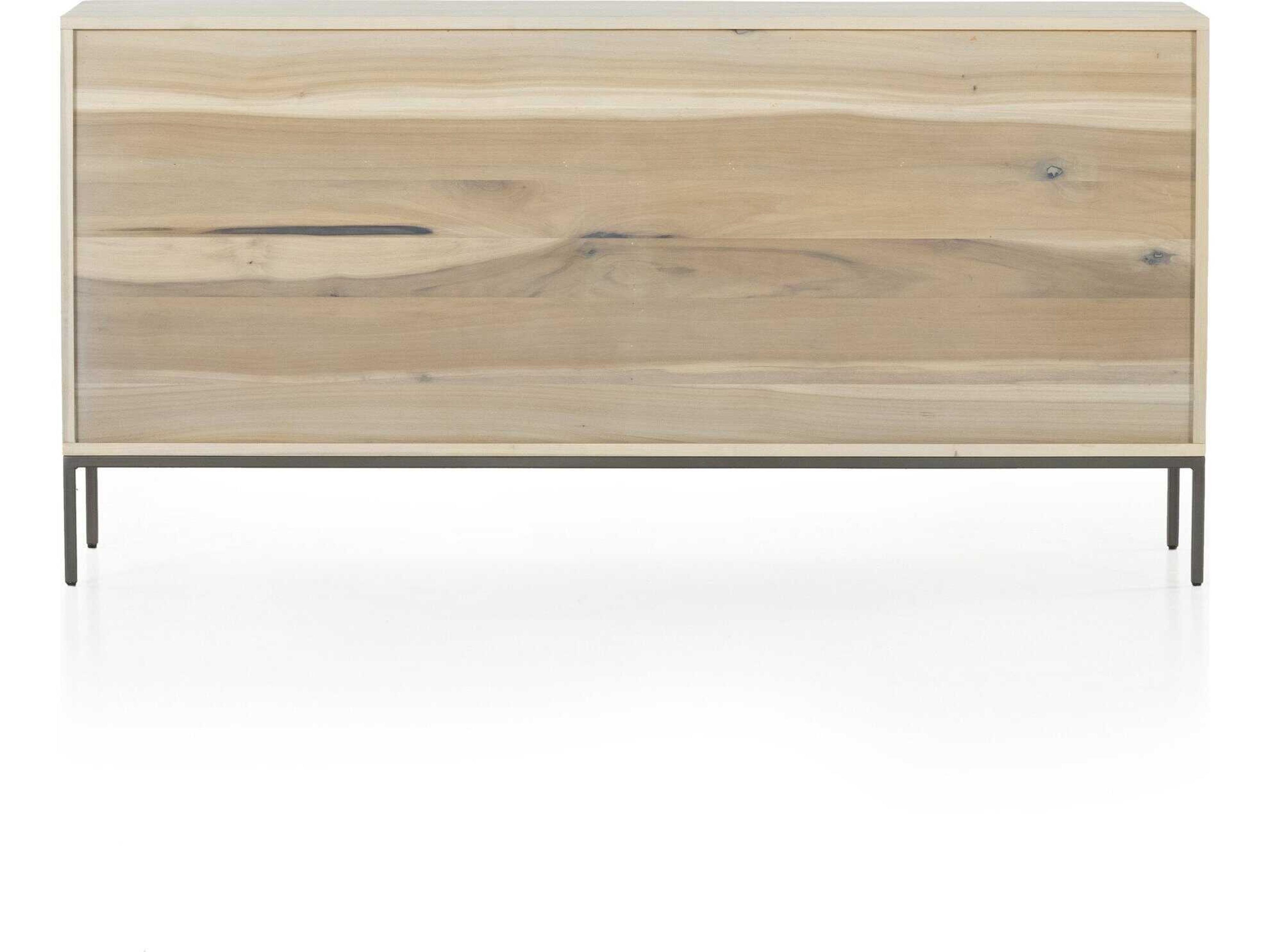 Four Hands Fulton 7-Drawers Beige Poplar Wood Double Dresser