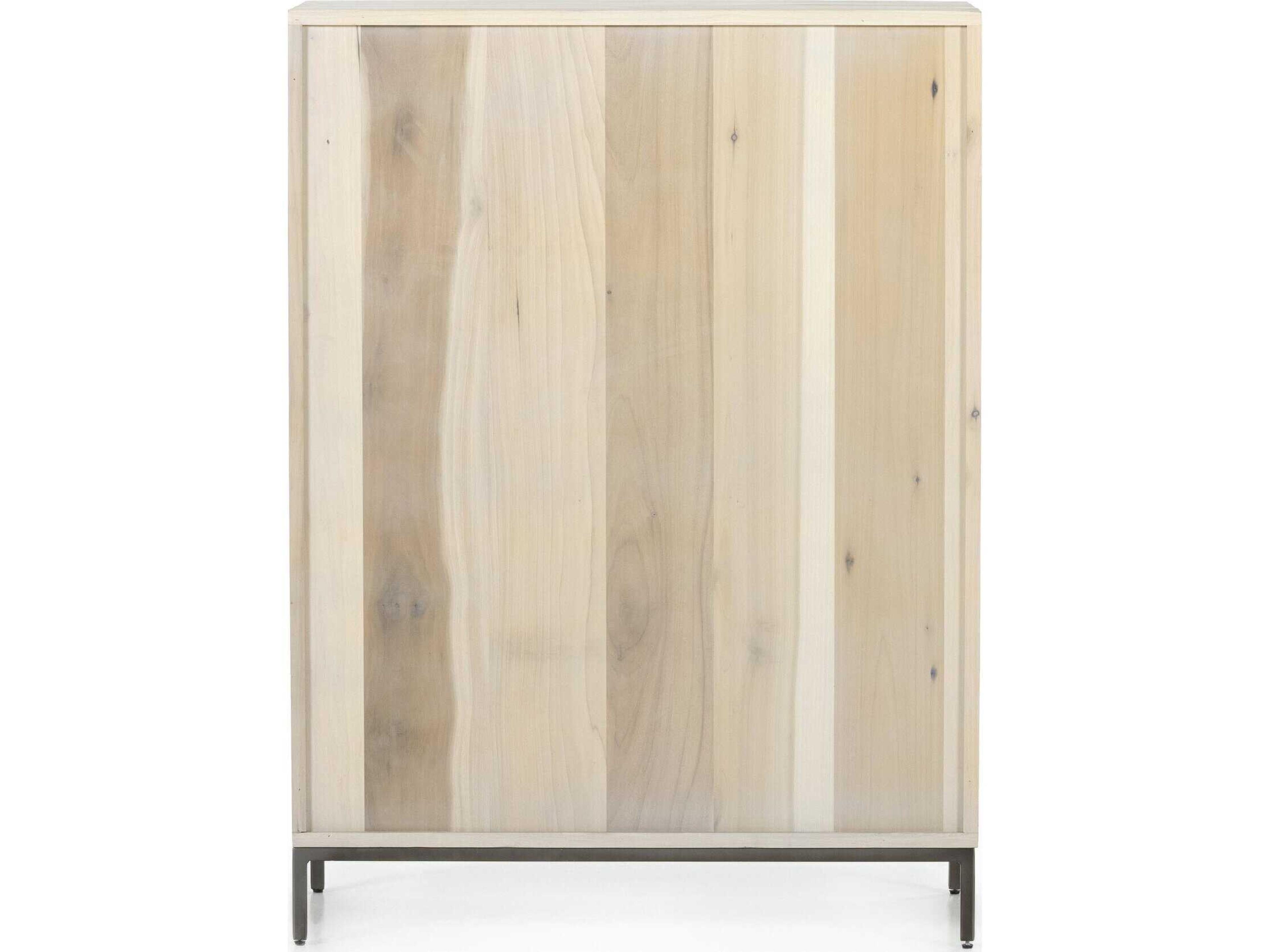 Four Hands Fulton Trey Dove Poplar  Wood 5 Drawer Dresser