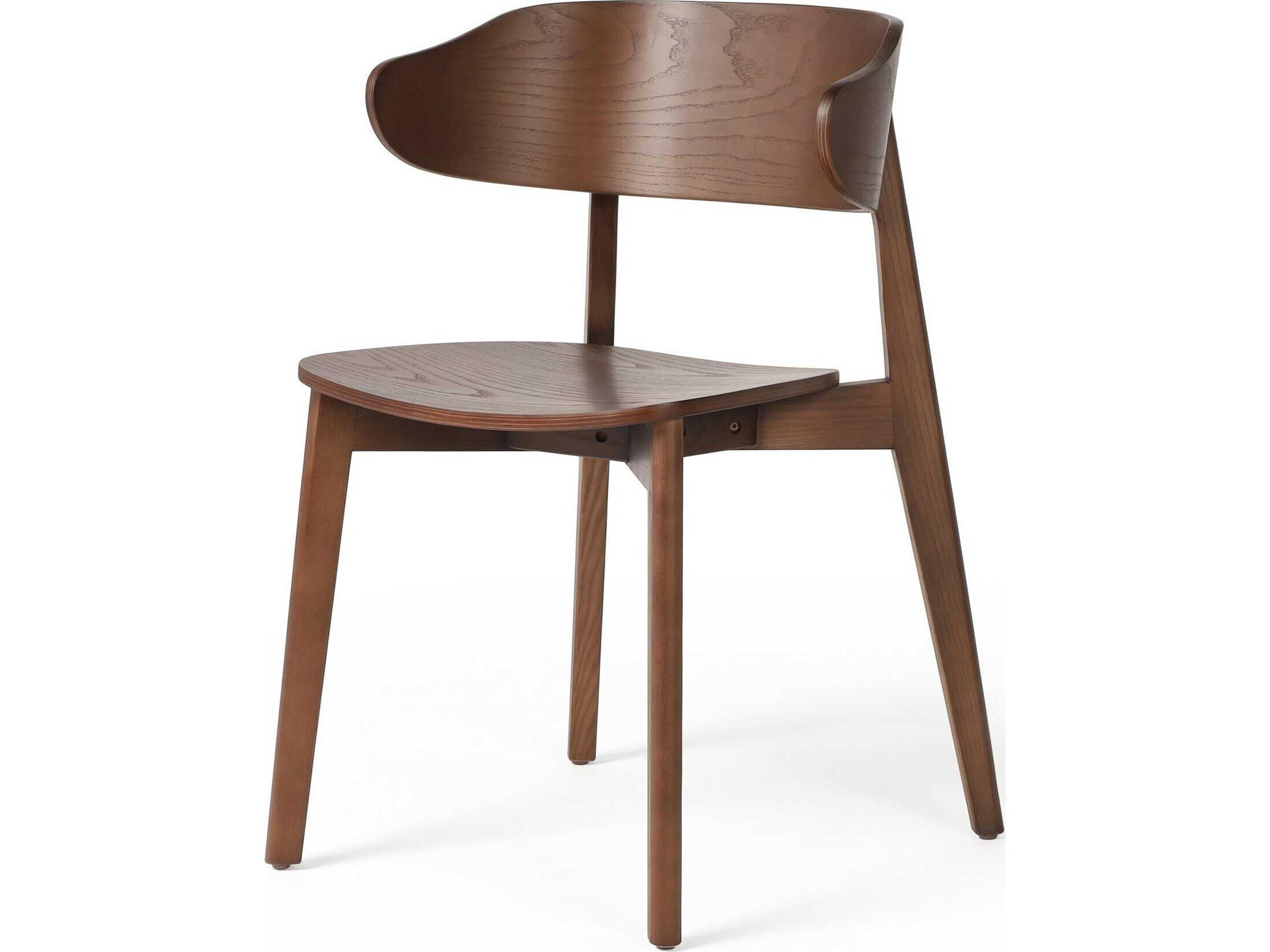 Allston Franco Ash Wood Brown Side Dining Chair