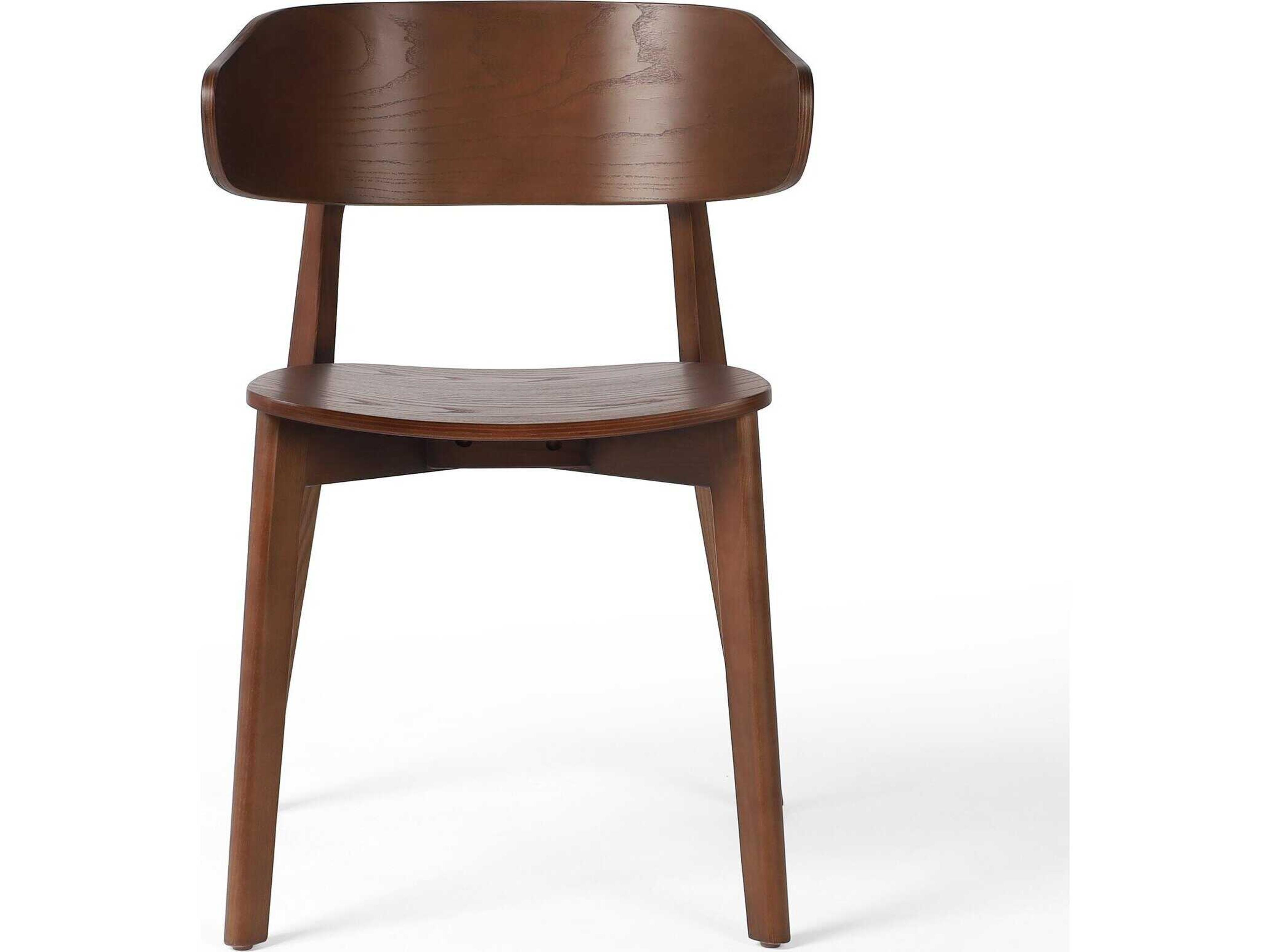 Four Hands Allston Franco Ash Wood Brown Side Dining Chair
