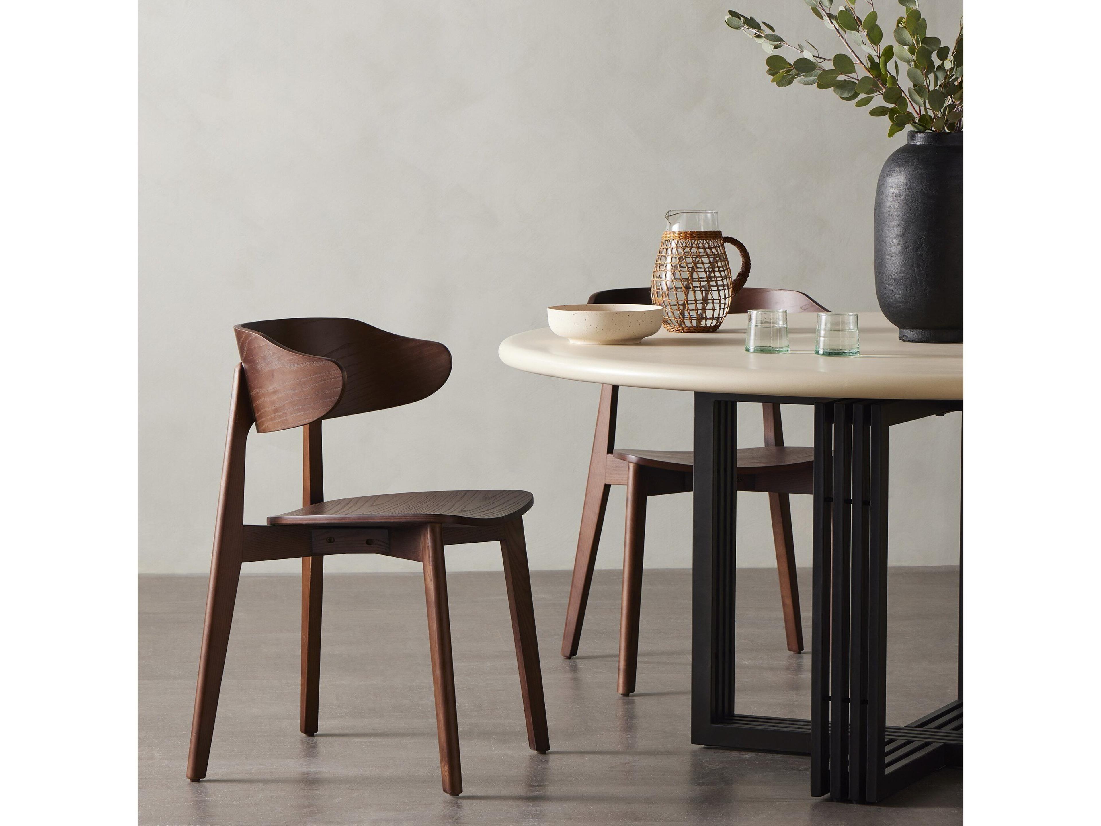 Four Hands Allston Franco Ash Wood Brown Side Dining Chair