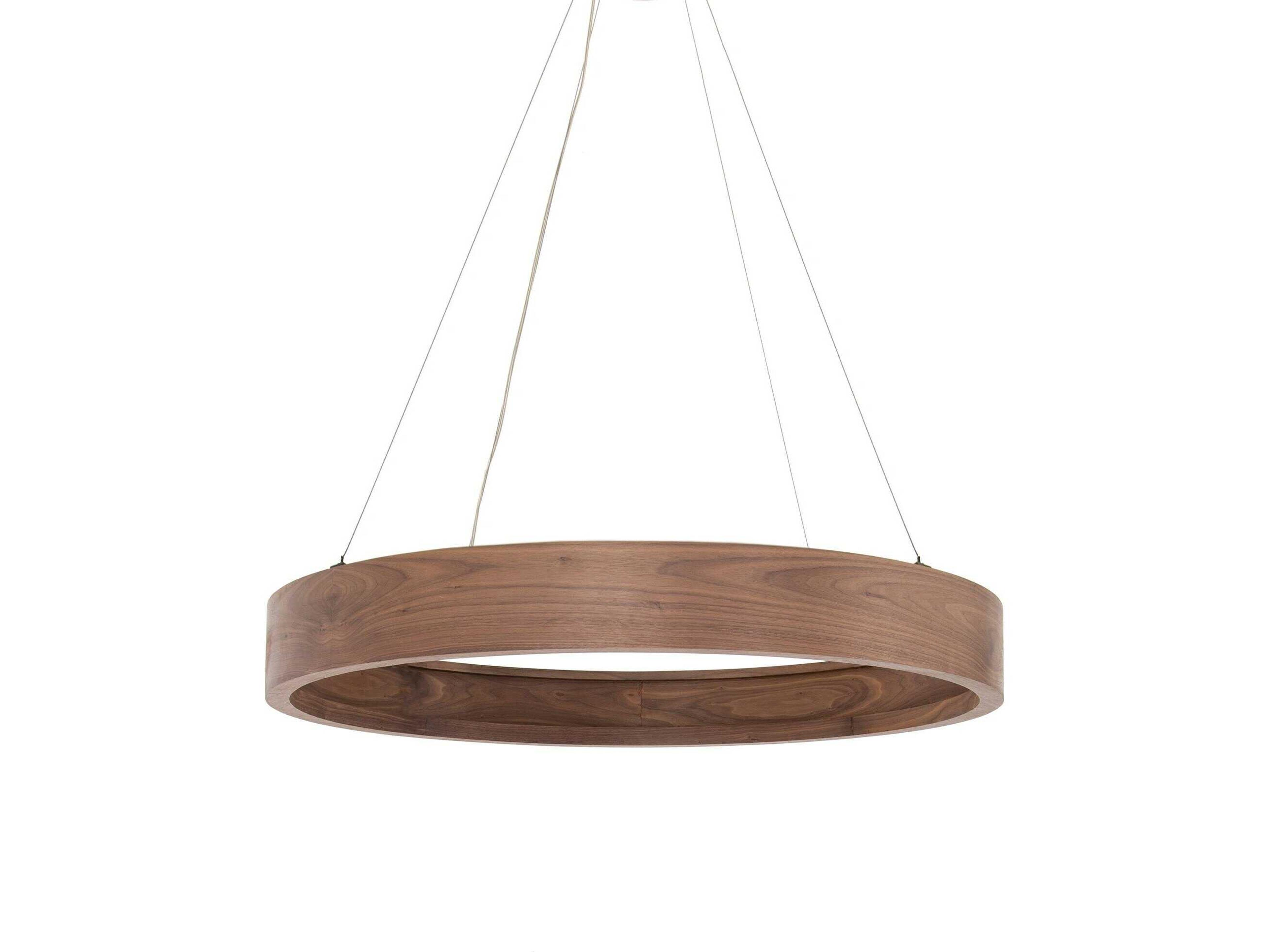 Four Hands Stockton 1-Light Rubbed Down Bronze Dark Walnut Brown LED Drum Pendant