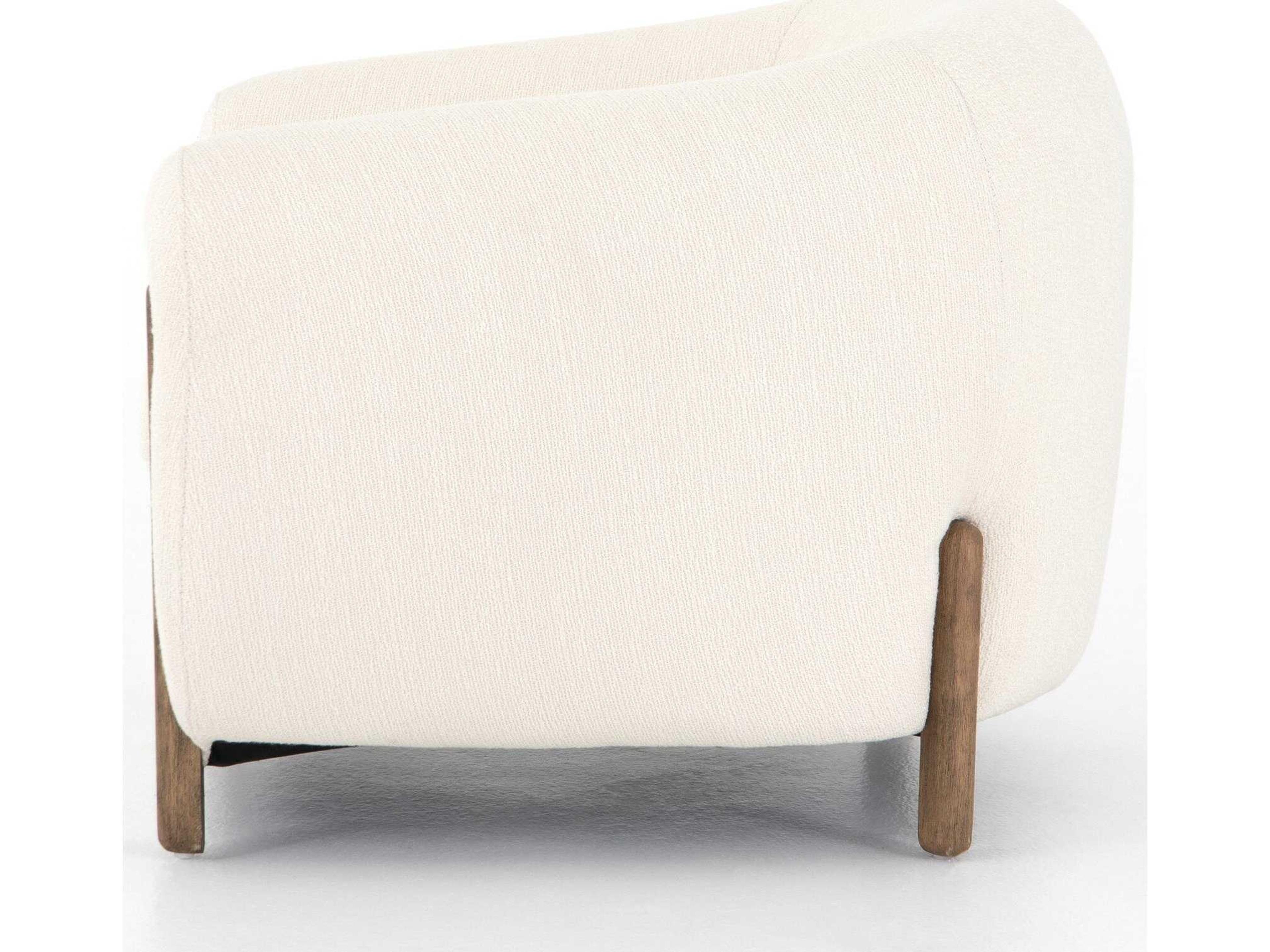 Four Hands Caswell Lyla White Fabric Accent Chair