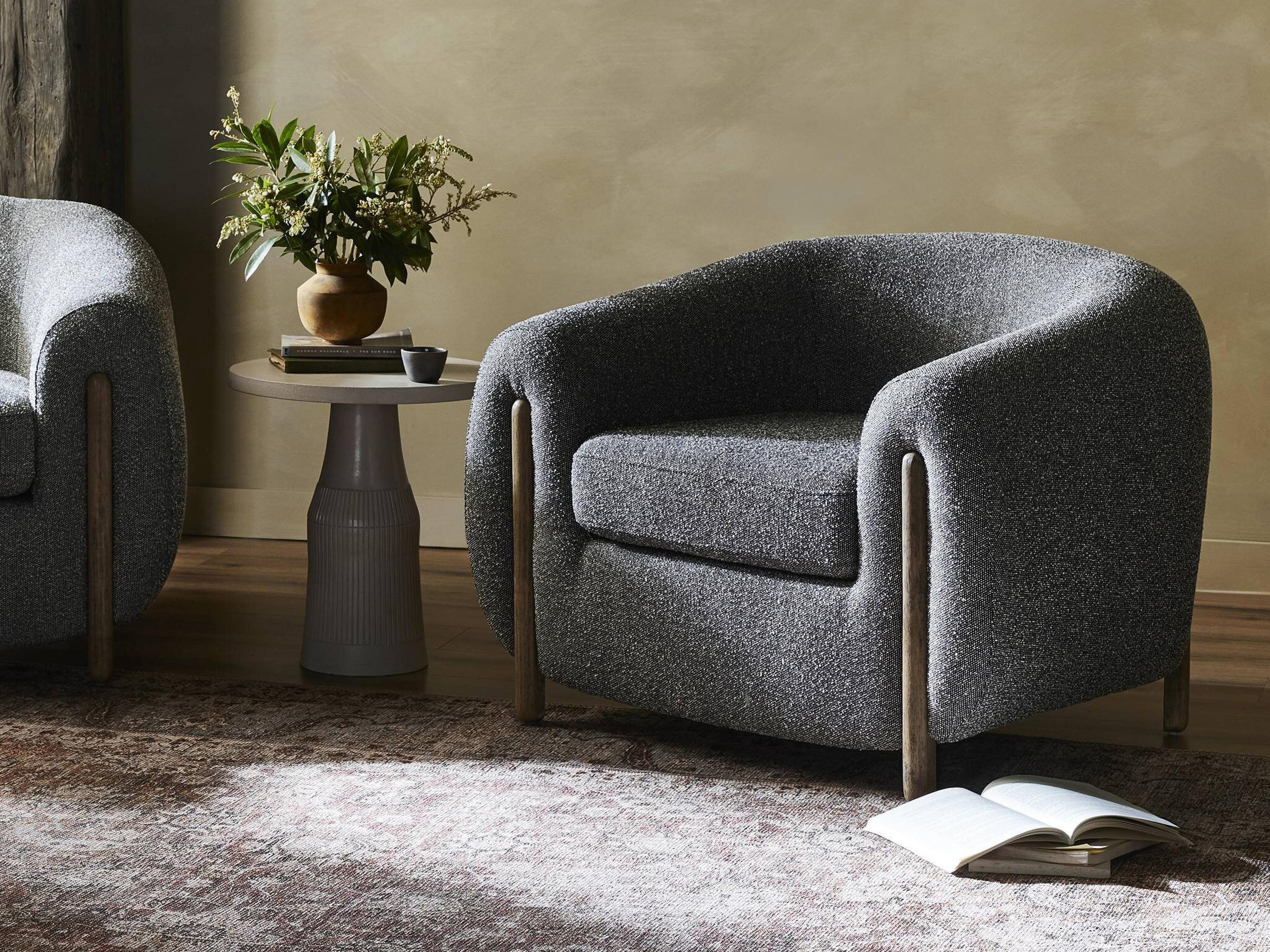 Four Hands Caswell Lyla Gray Fabric Accent Chair