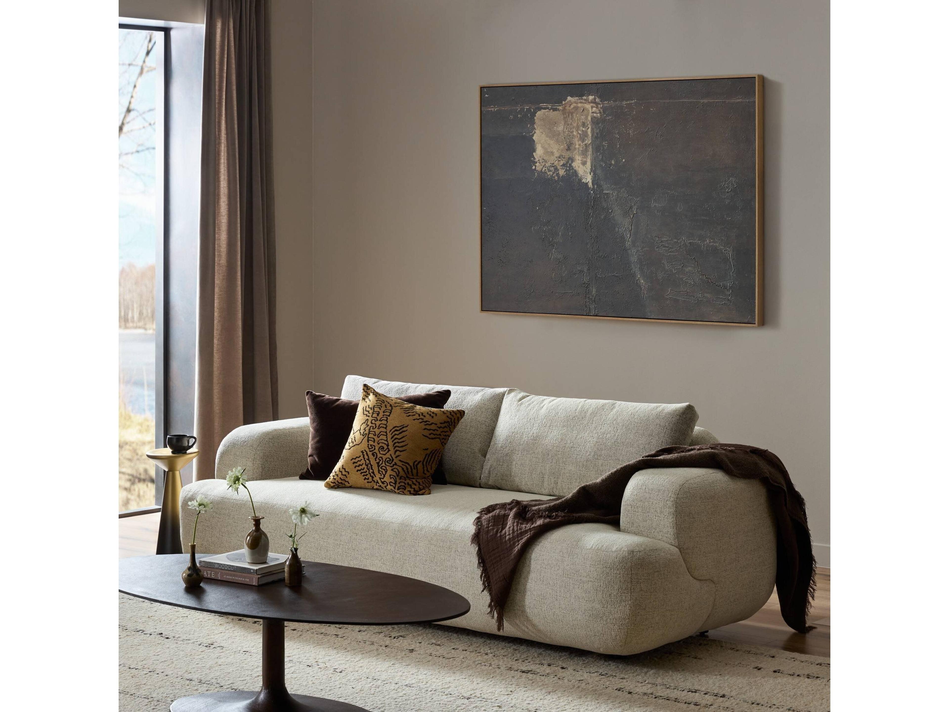 Four Hands Centrale Benito Plushtone Linen Sofa