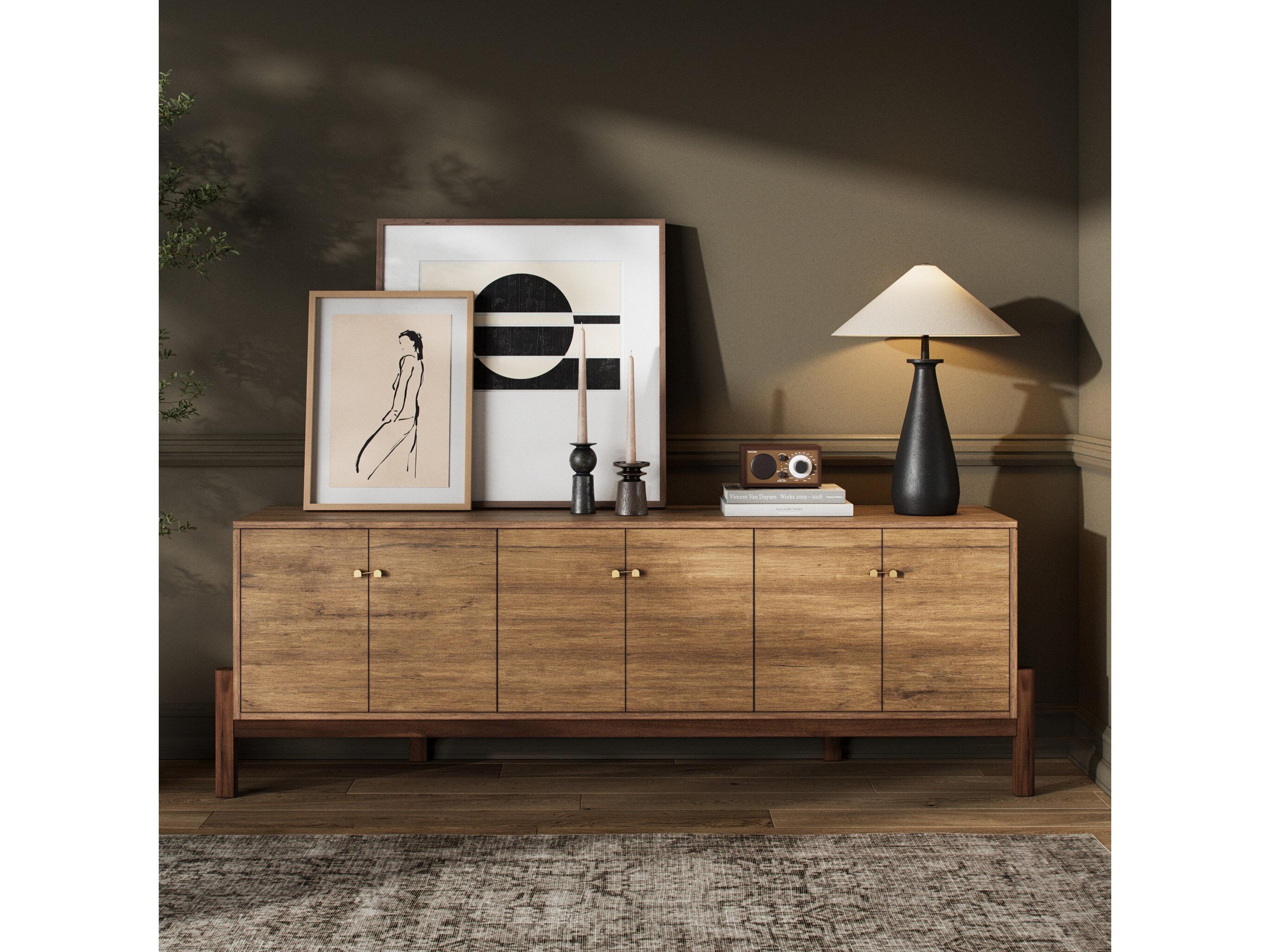 Four Hands Merritt Reza Smoked Honey Media Console