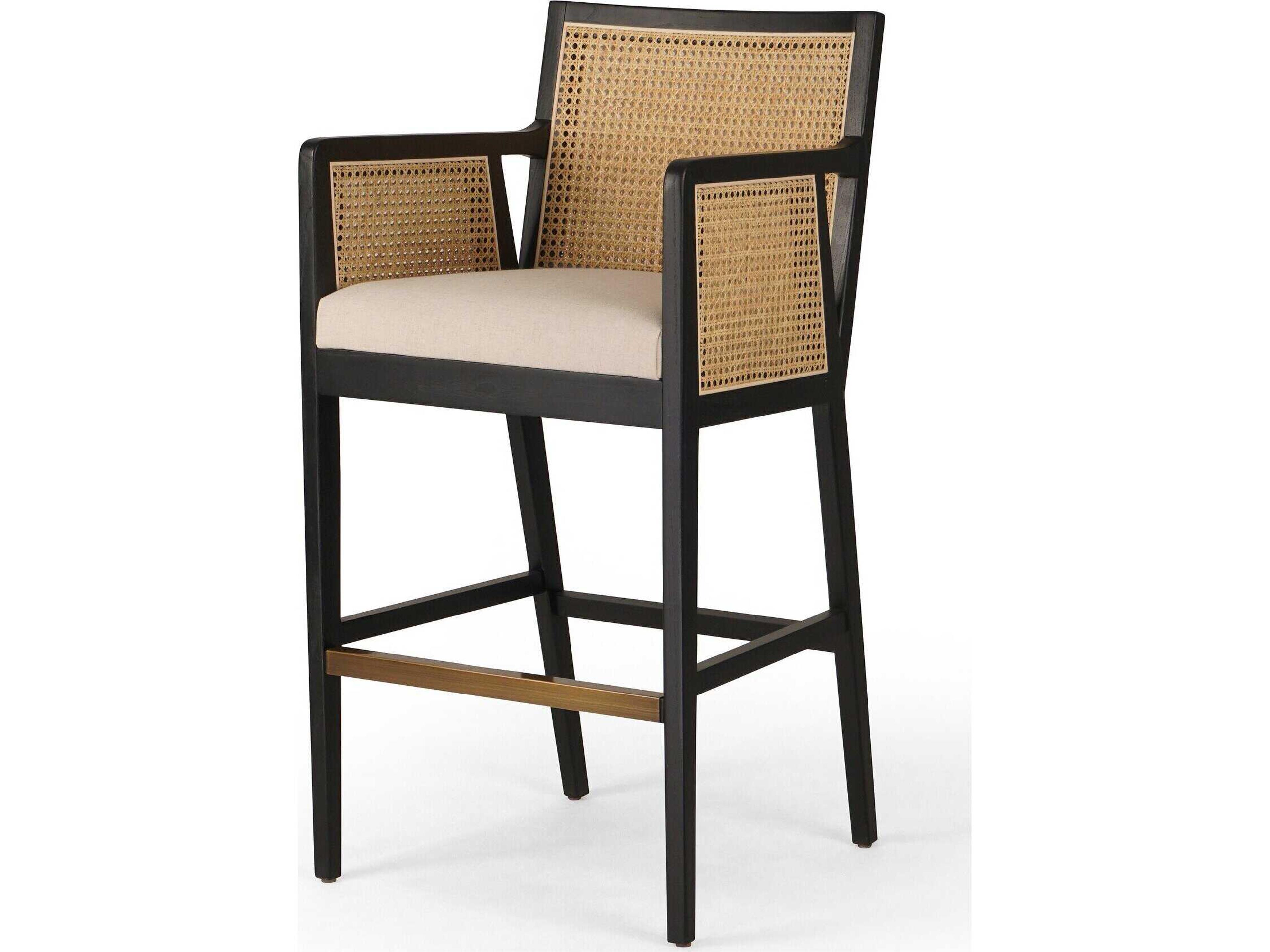 Keston Antonia Savile Flax Upholstered Bar Stool