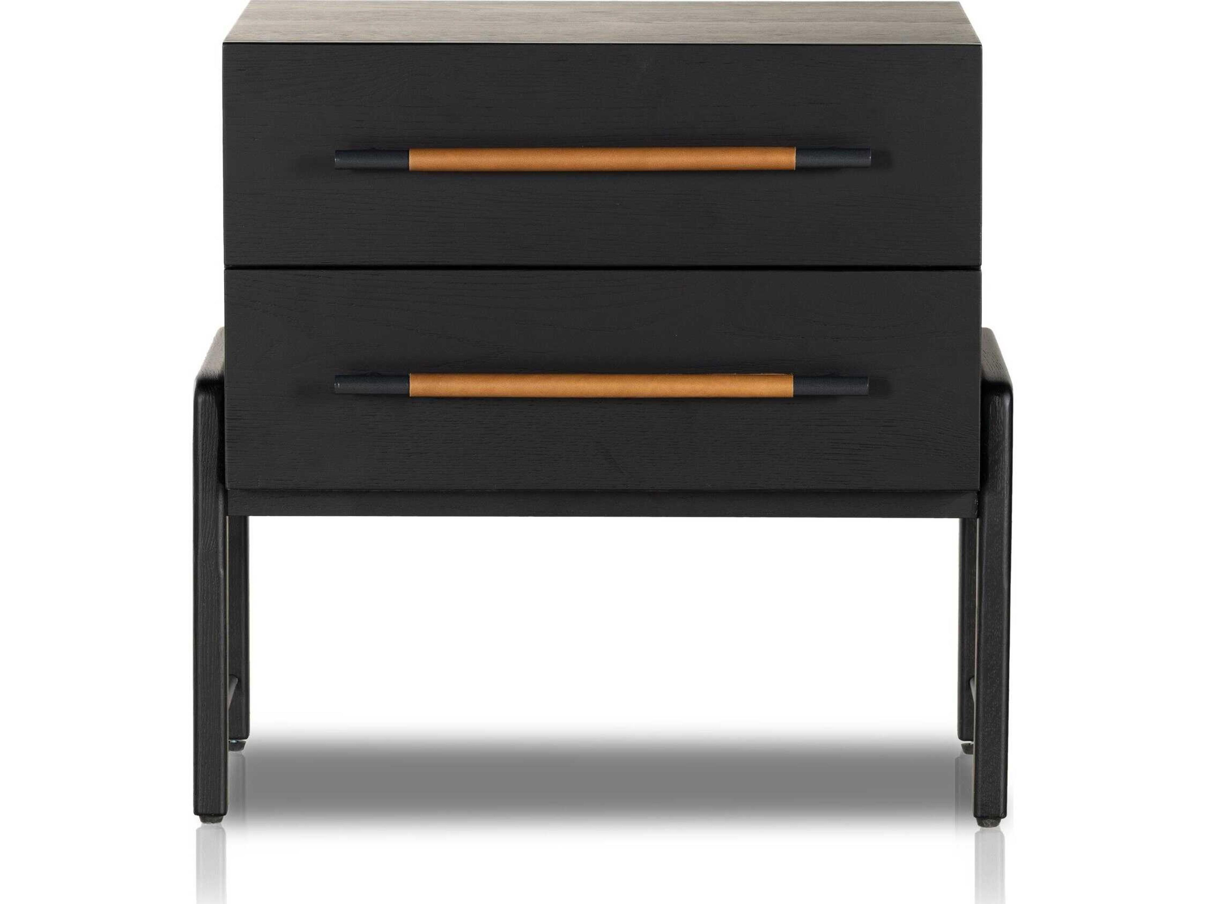 Four Hands Filmore Rosedale 2-Drawers Oak Wood Nightstand
