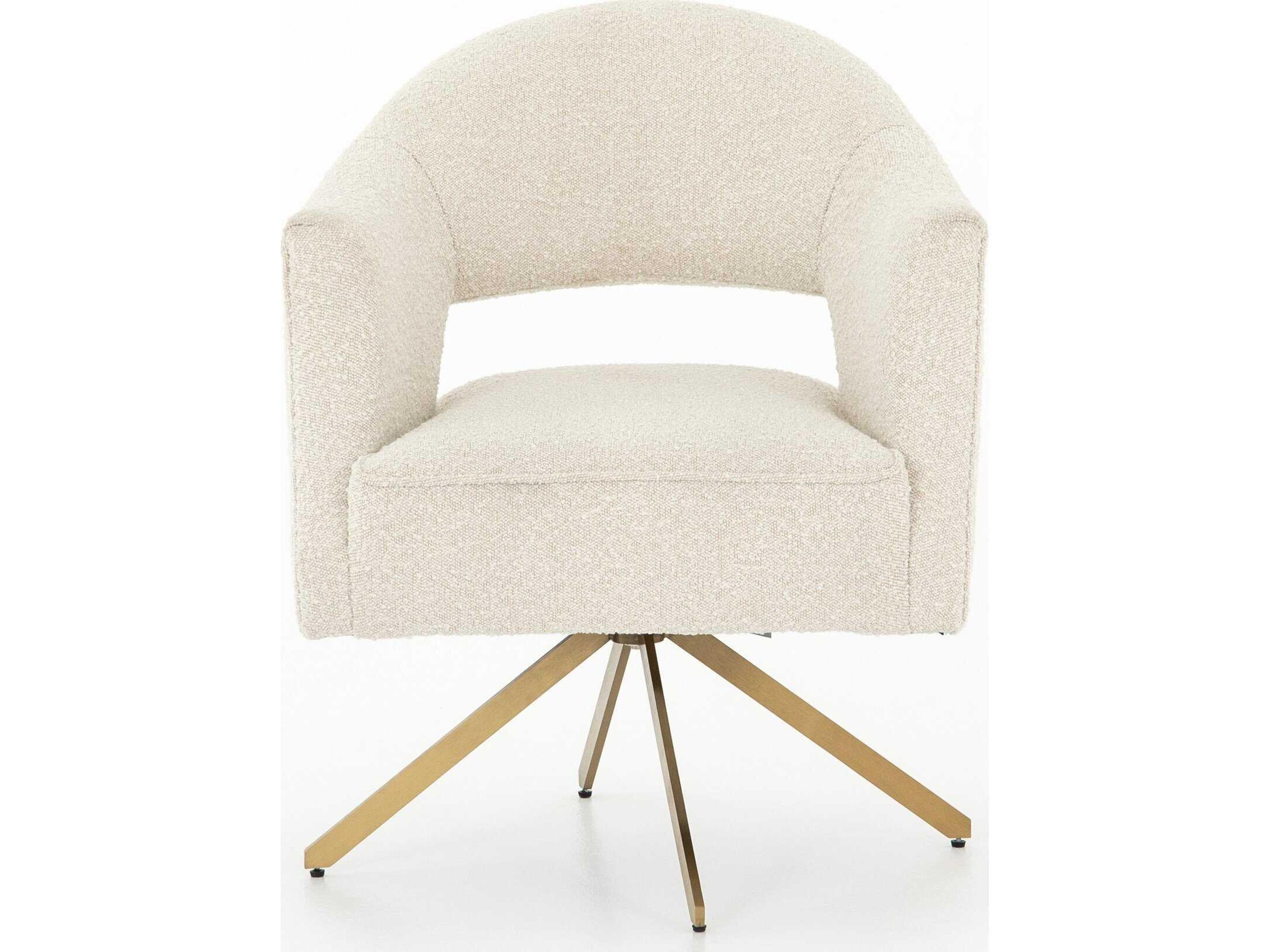 Four Hands Grayson Beige Upholstered Swivel Office Chair