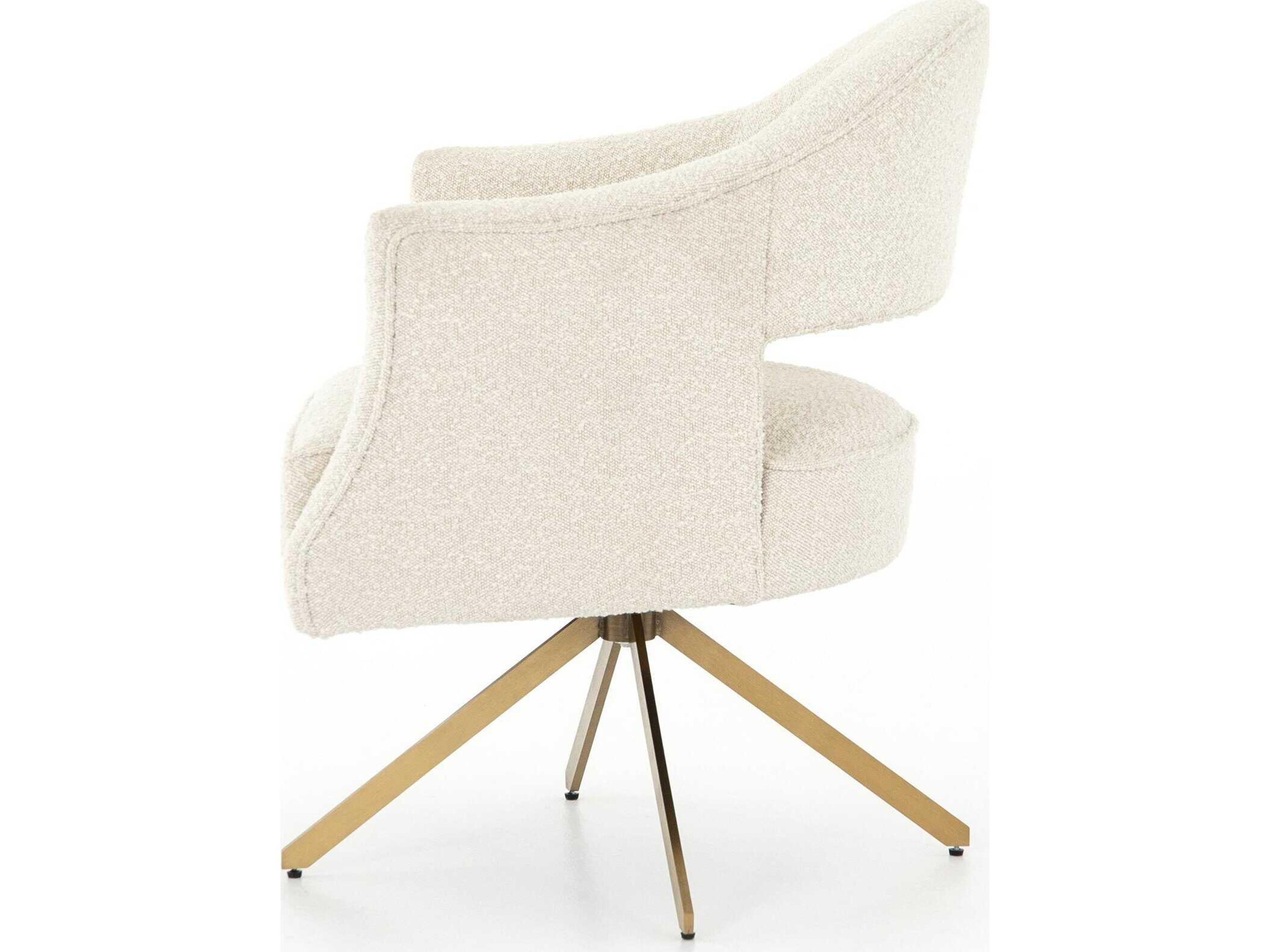 Four Hands Grayson Beige Upholstered Swivel Office Chair