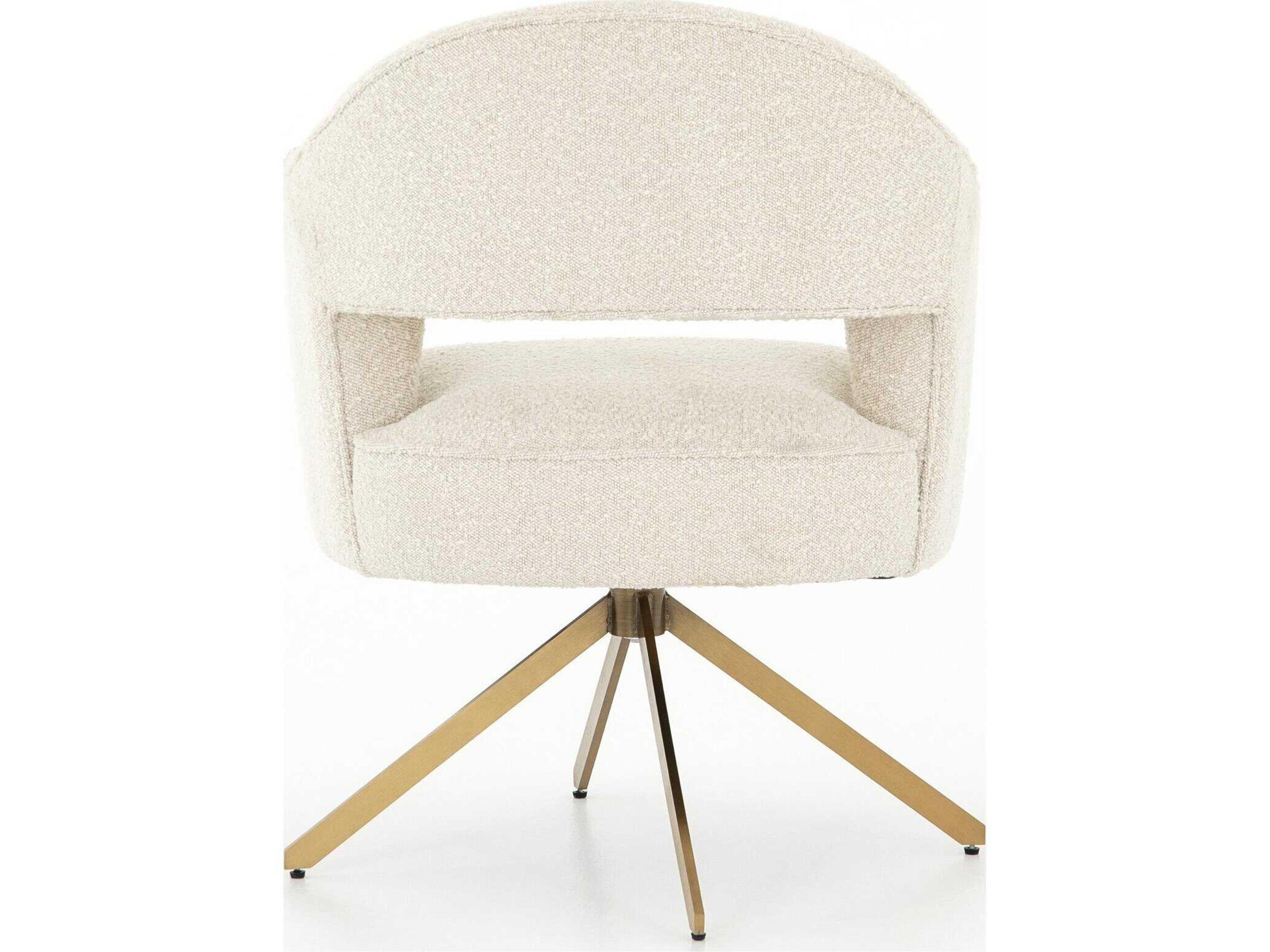 Four Hands Grayson Beige Upholstered Swivel Office Chair