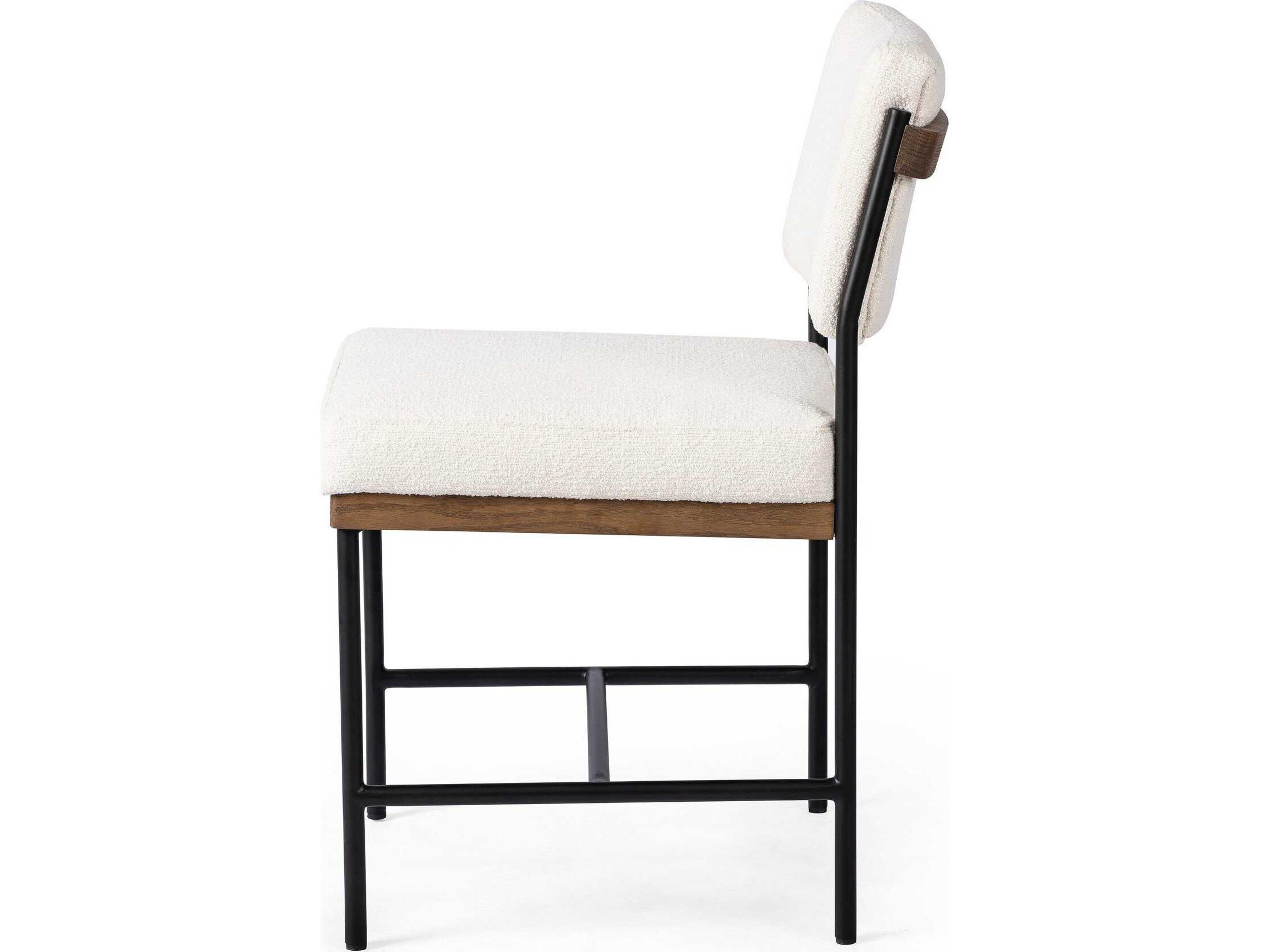 Four Hands Ashford Benton Fayette Cloud Upholstered Oak Wood Dining Chair