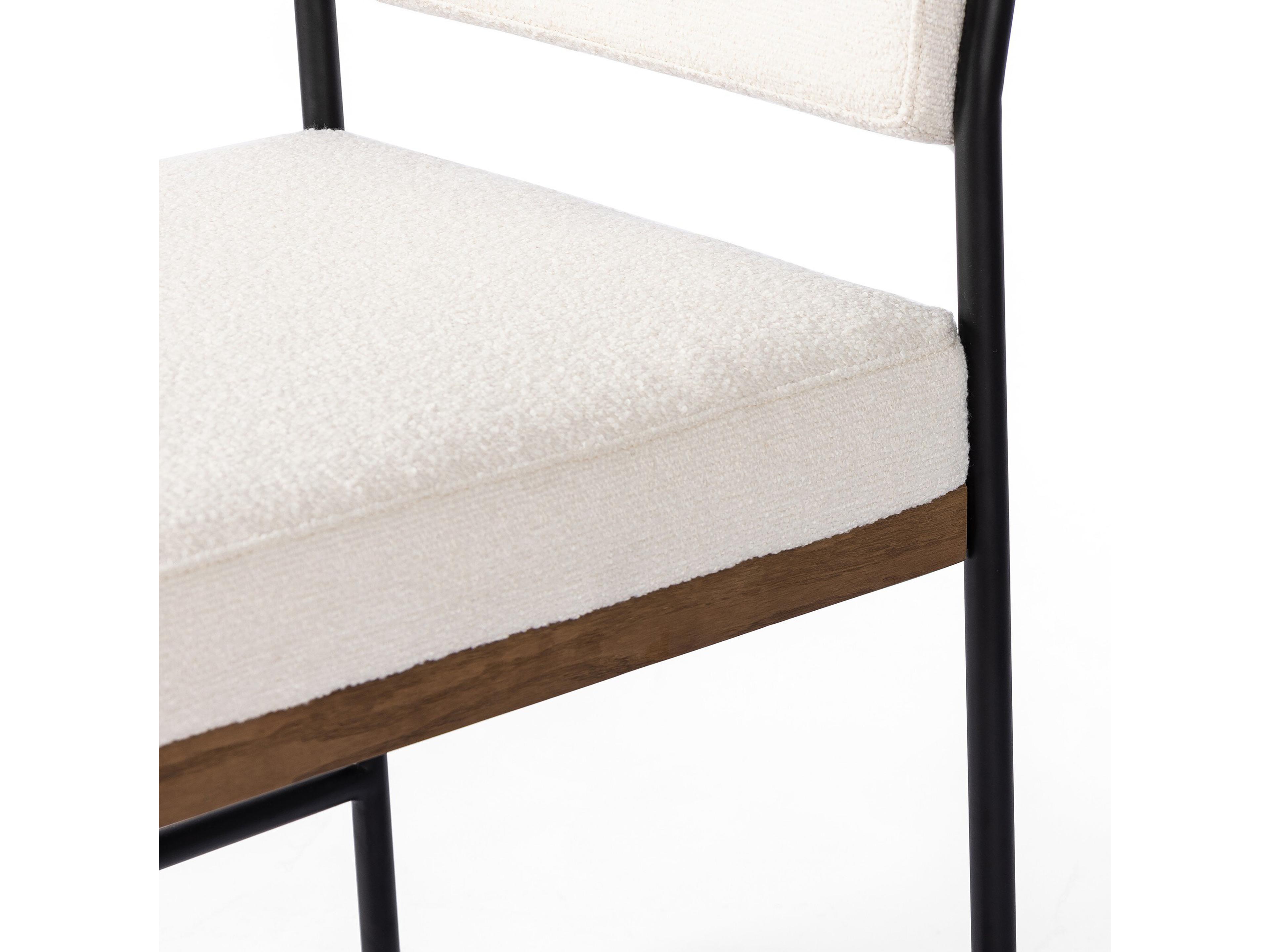 Four Hands Ashford Benton Fayette Cloud Upholstered Oak Wood Dining Chair