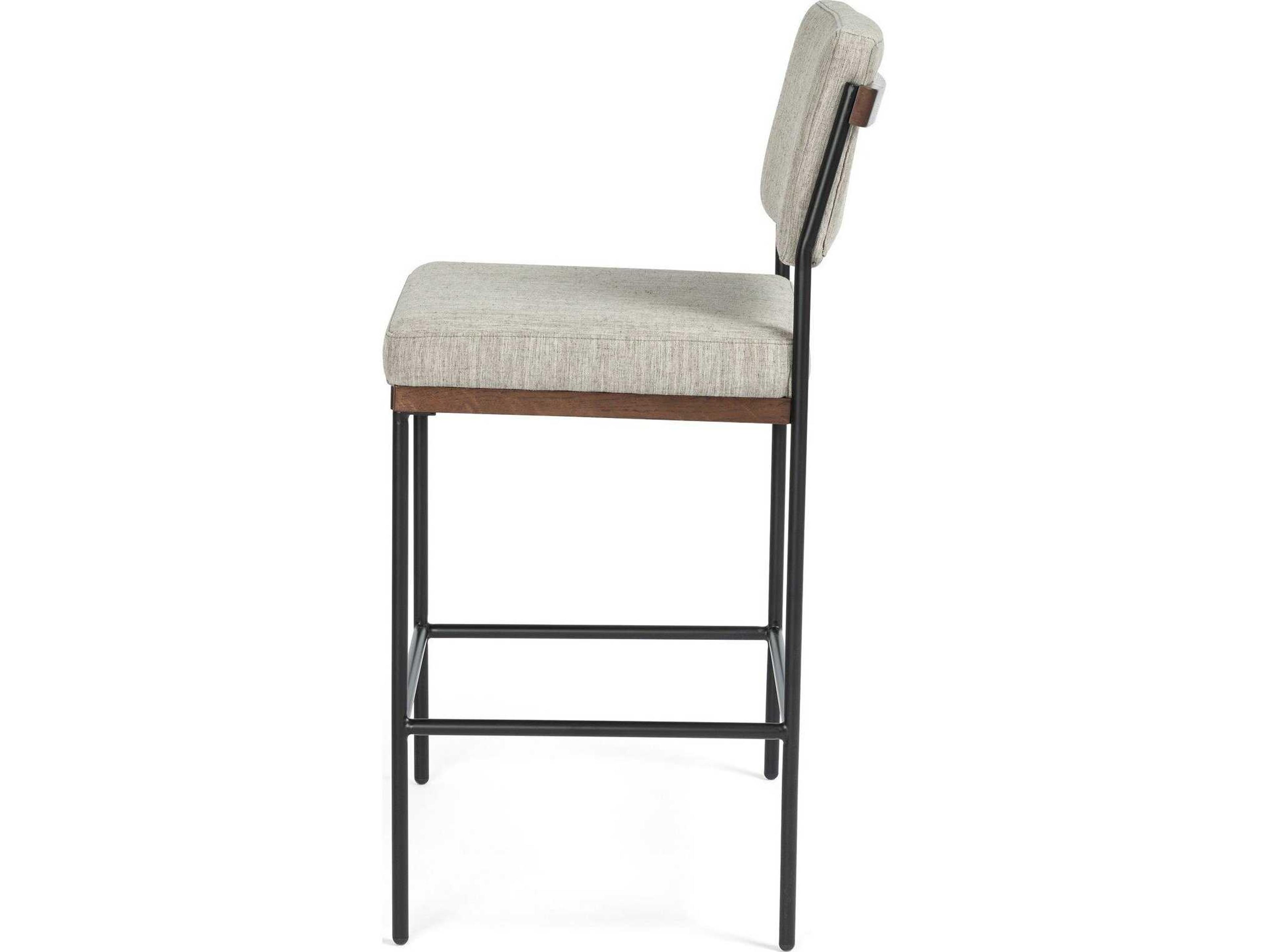 Four Hands Ashford Benton Savile Flannel Bar Stool