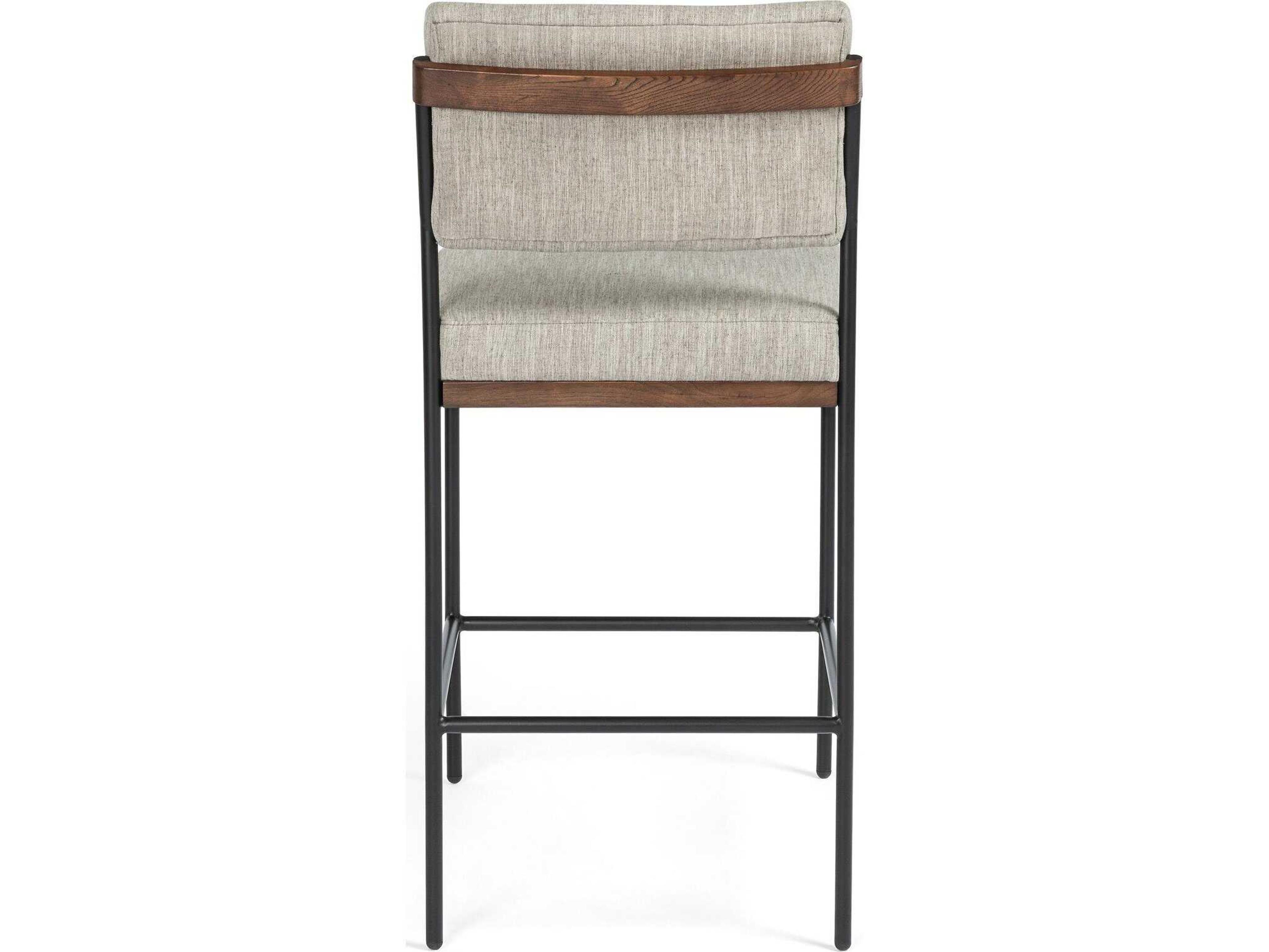 Four Hands Ashford Benton Savile Flannel Bar Stool