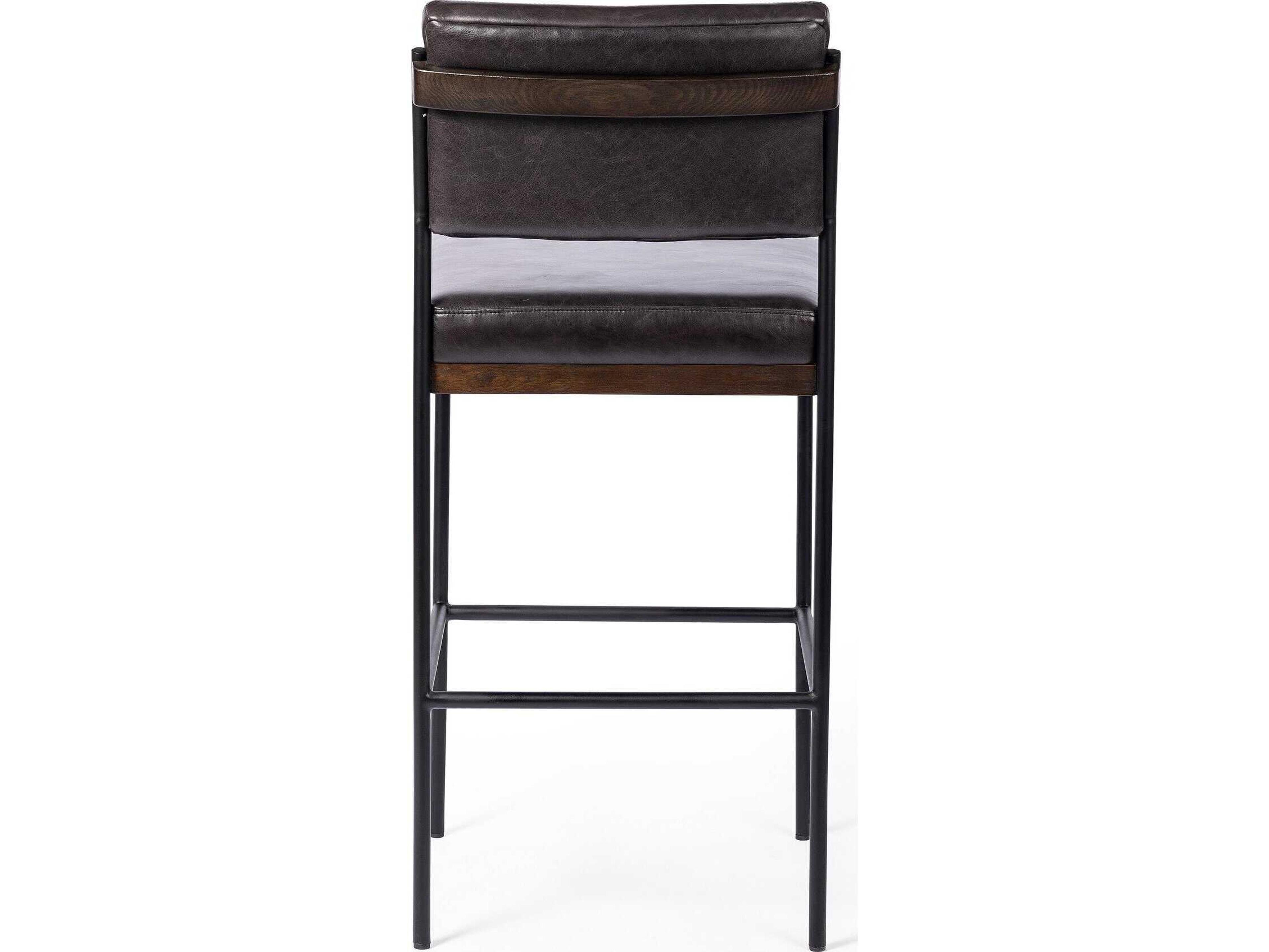 Four Hands Ashford Benton Sonoma Black Counter Stool