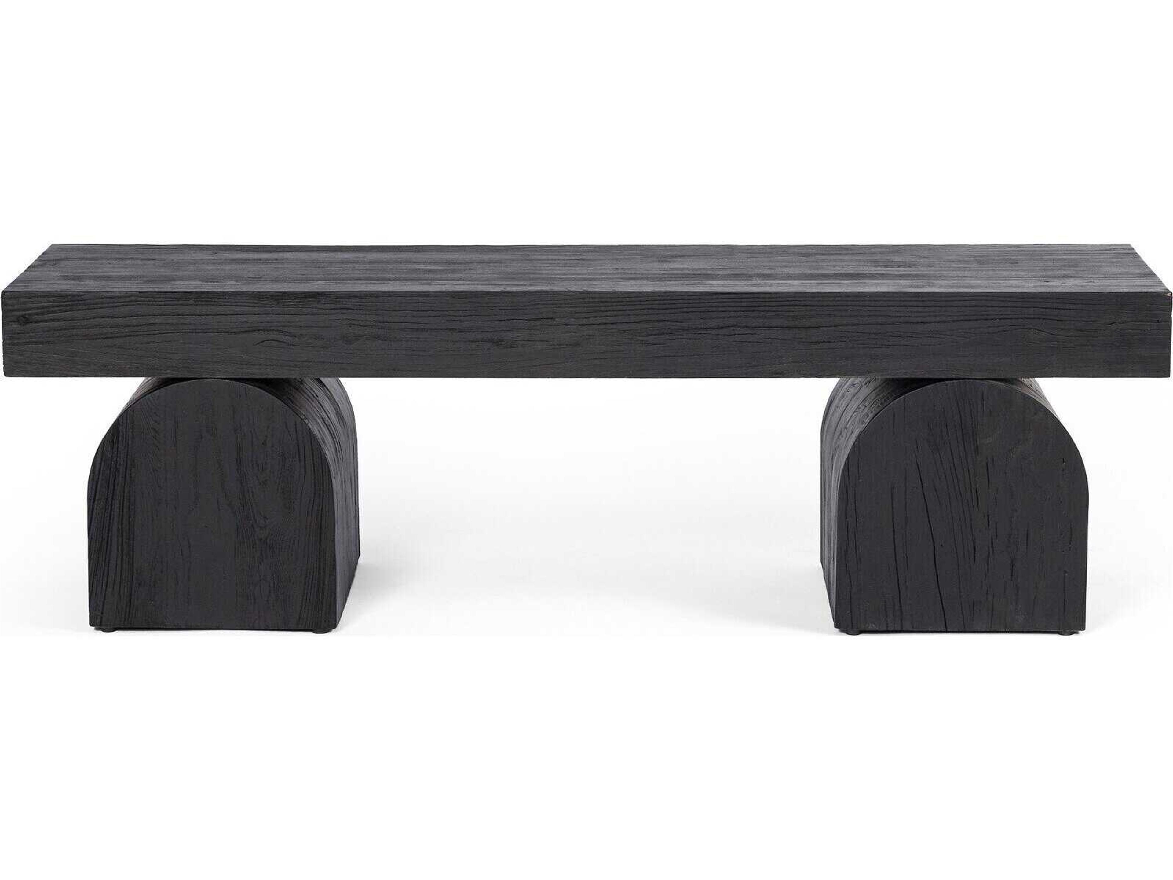 Wells Black Elm Nettlewood Accent Bench