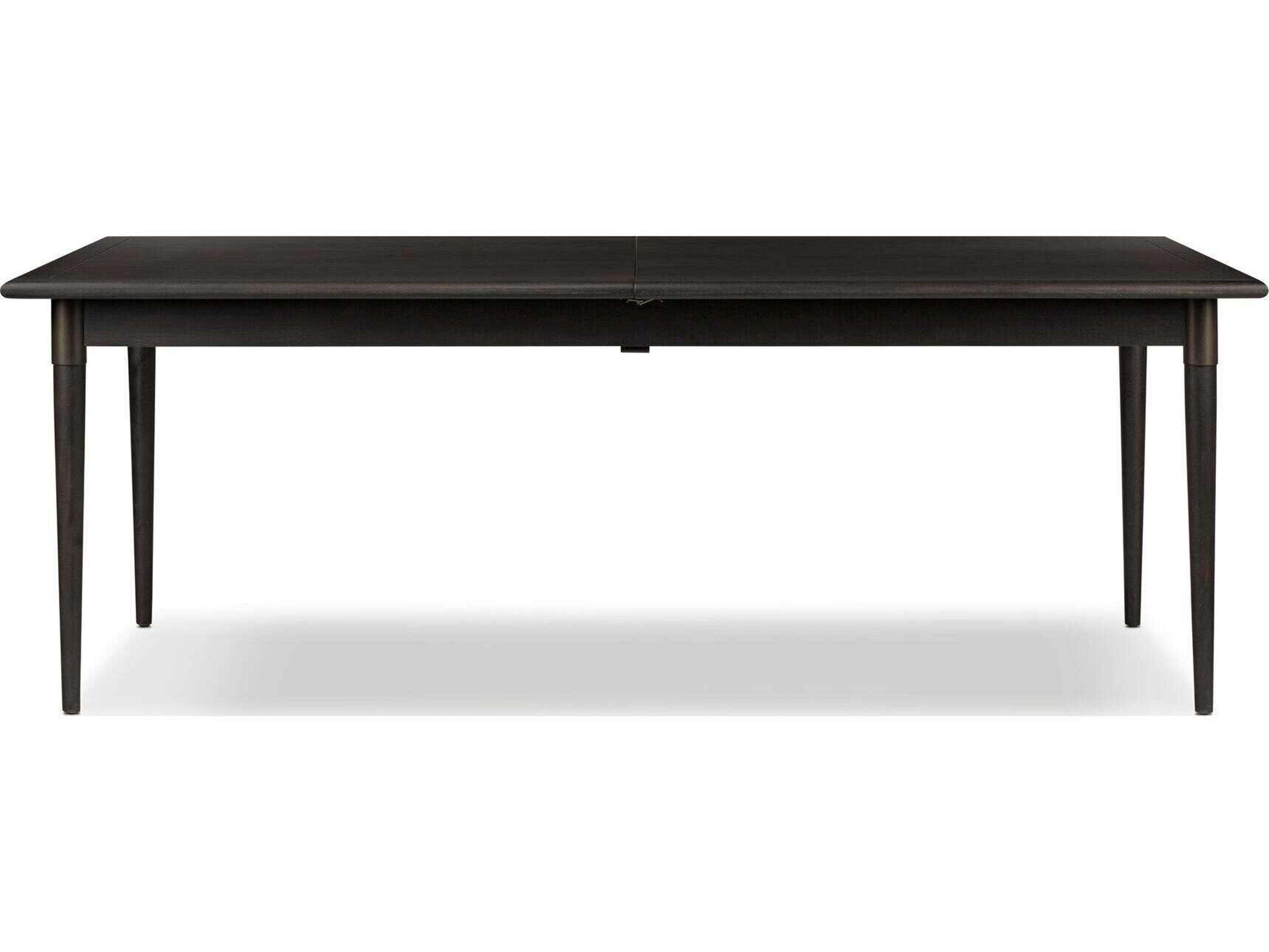 Four Hands Patten Harper Black Mango Veneer Rectangular Wood Extension Dining Table