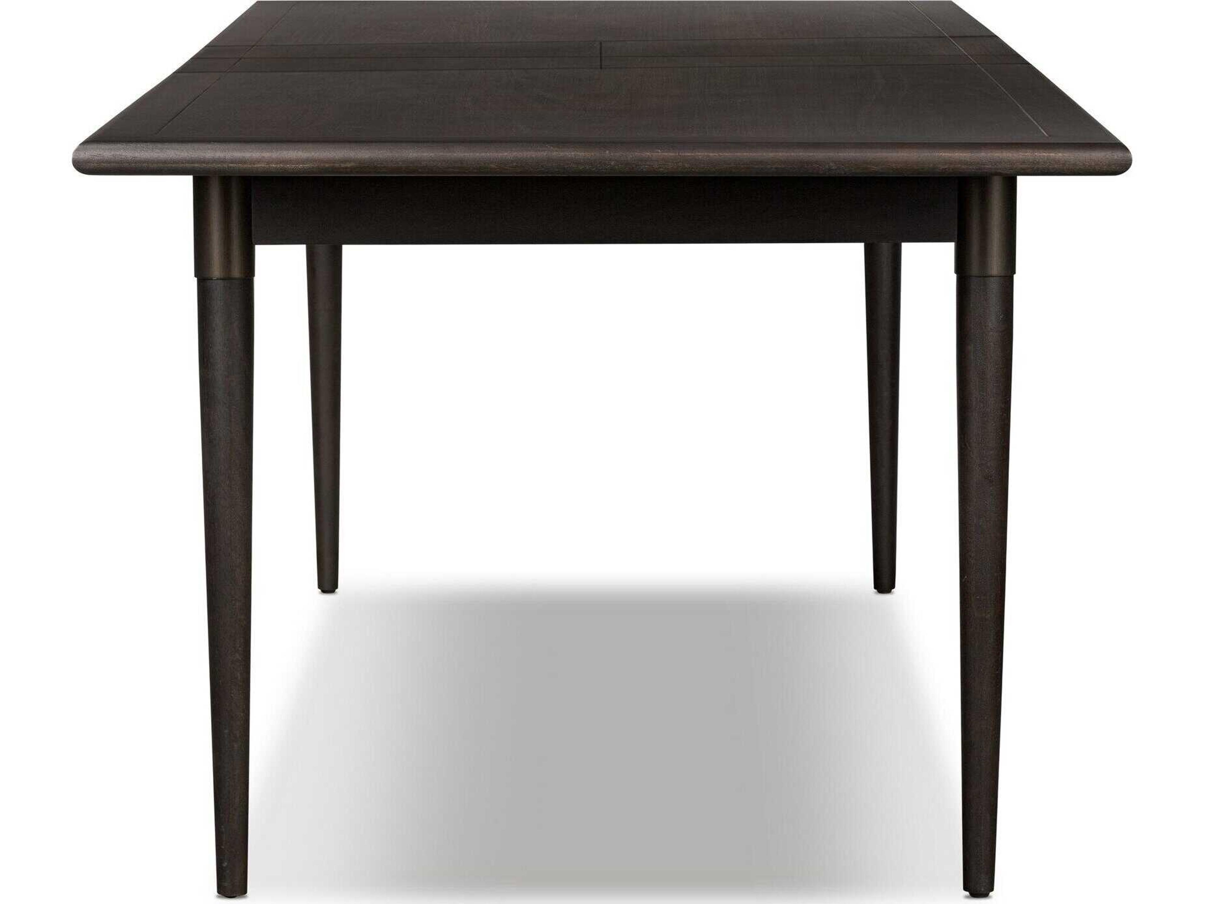 Four Hands Patten Harper Black Mango Veneer Rectangular Wood Extension Dining Table