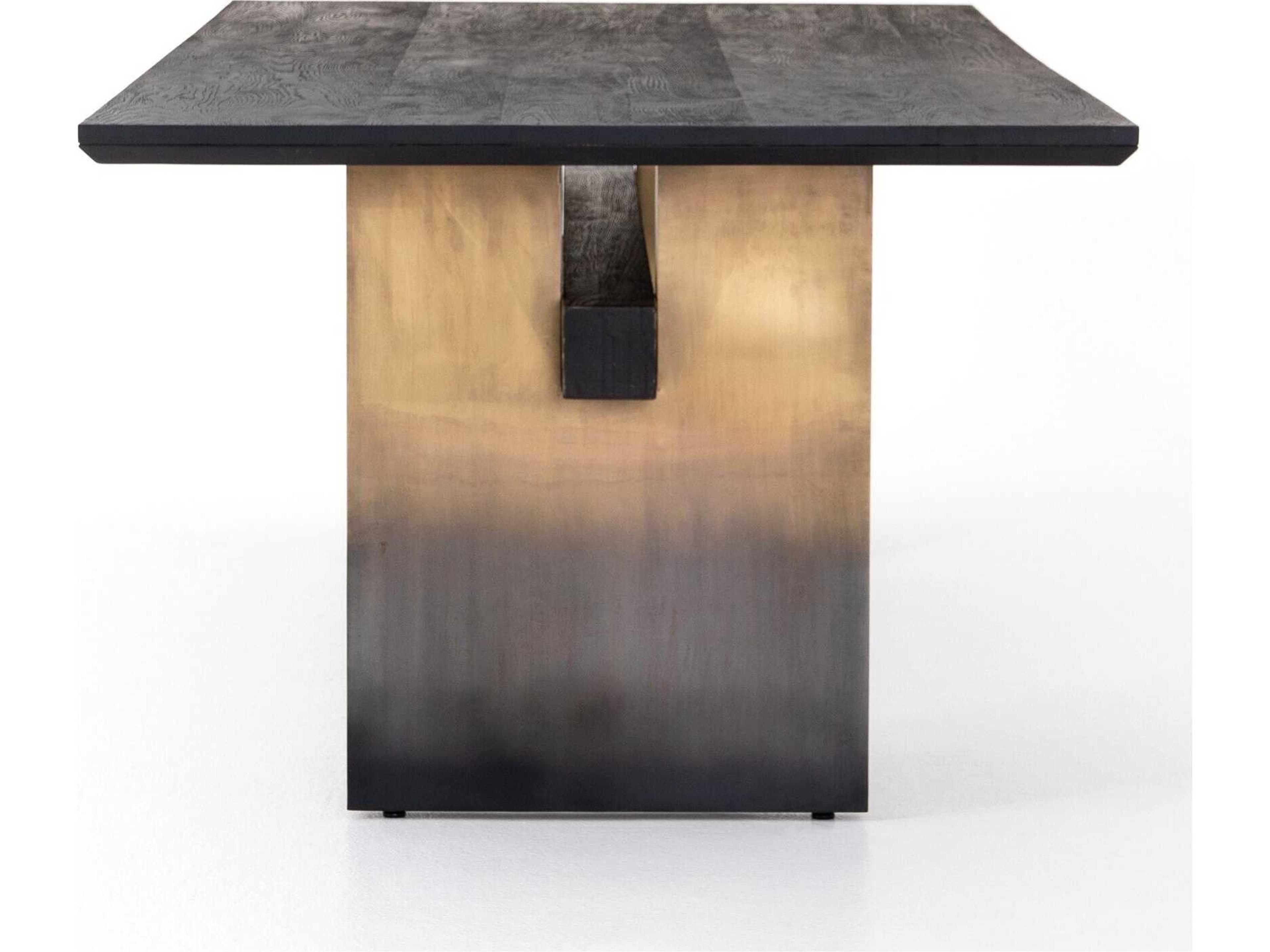 Four Hands Merritt Brennan Worn Black Dining Table
