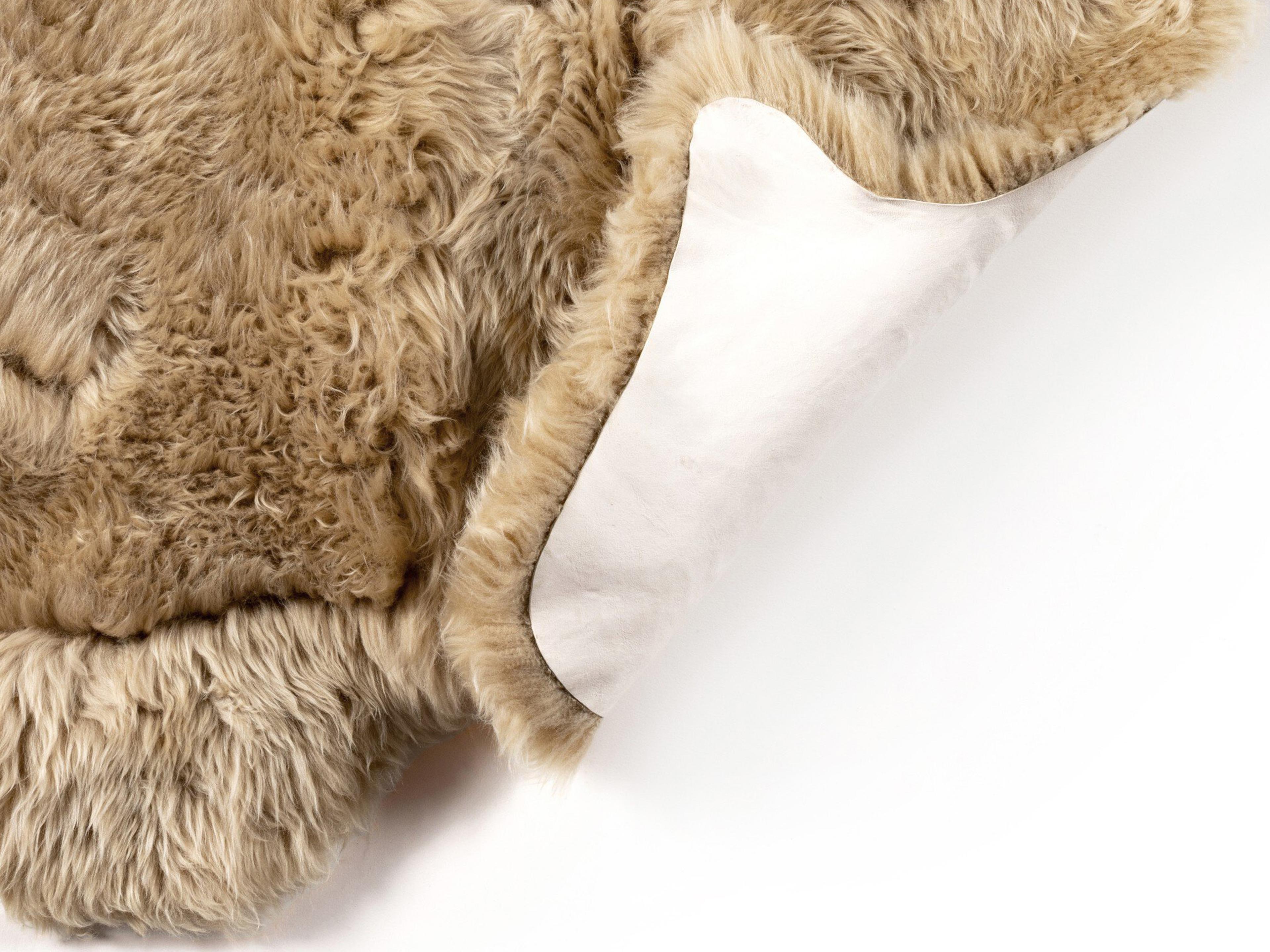 Four Hands Mateo Lalo 8 x 10 Beige Lambskin Rug