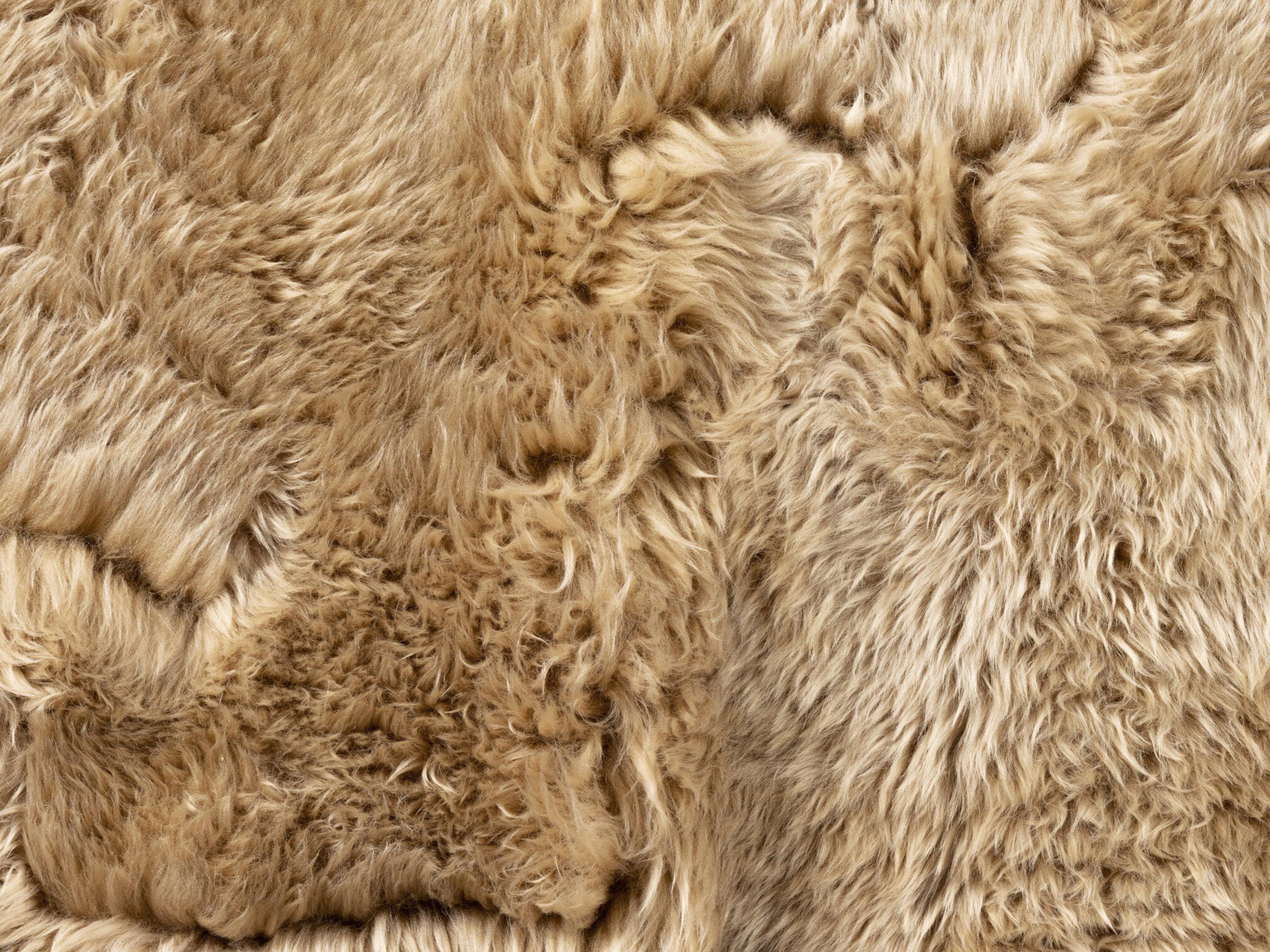 Four Hands Mateo Lalo 8 x 10 Beige Lambskin Rug