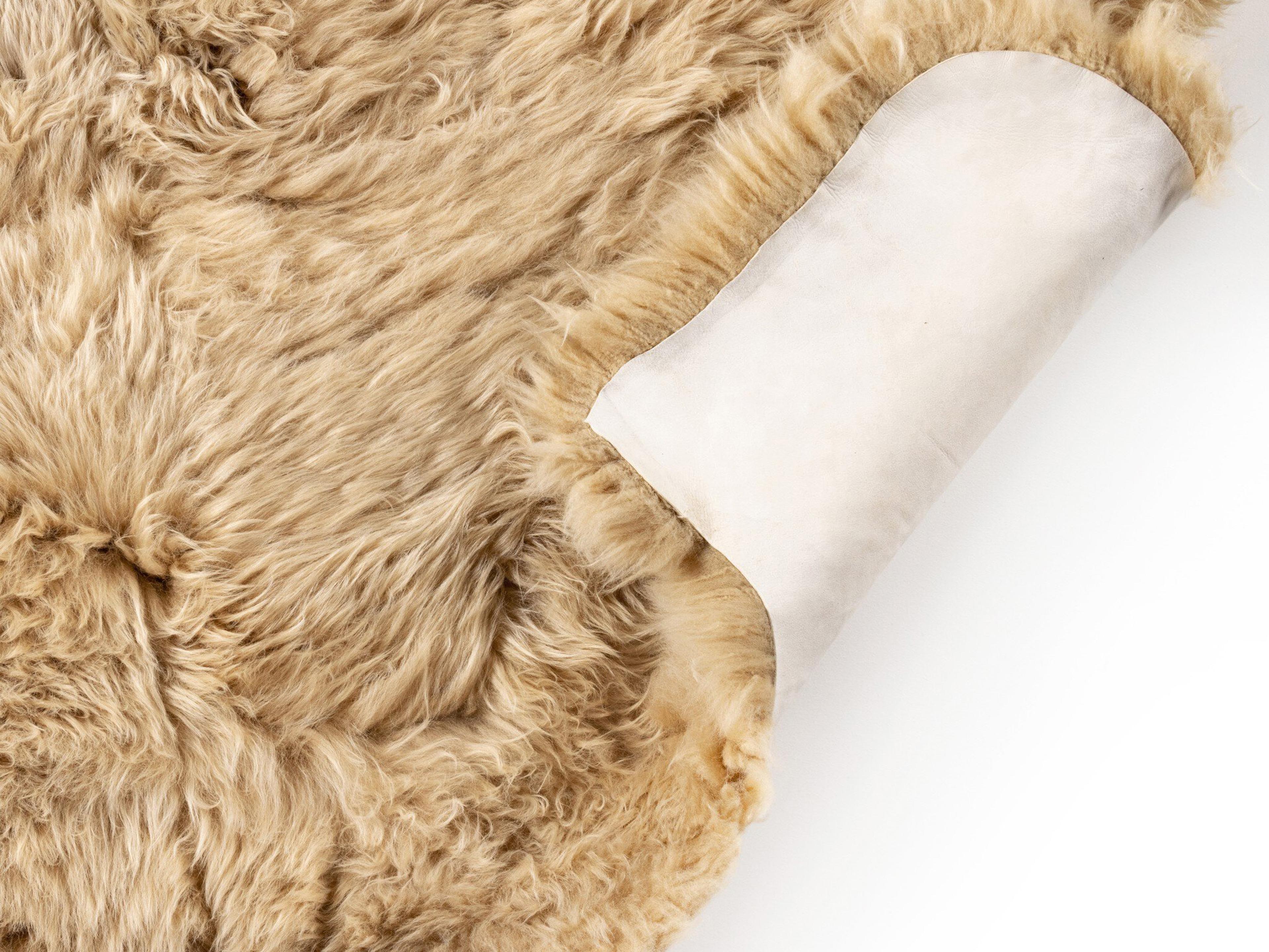 Four Hands Mateo Lalo 9 x 12 Beige Lambskin Rug