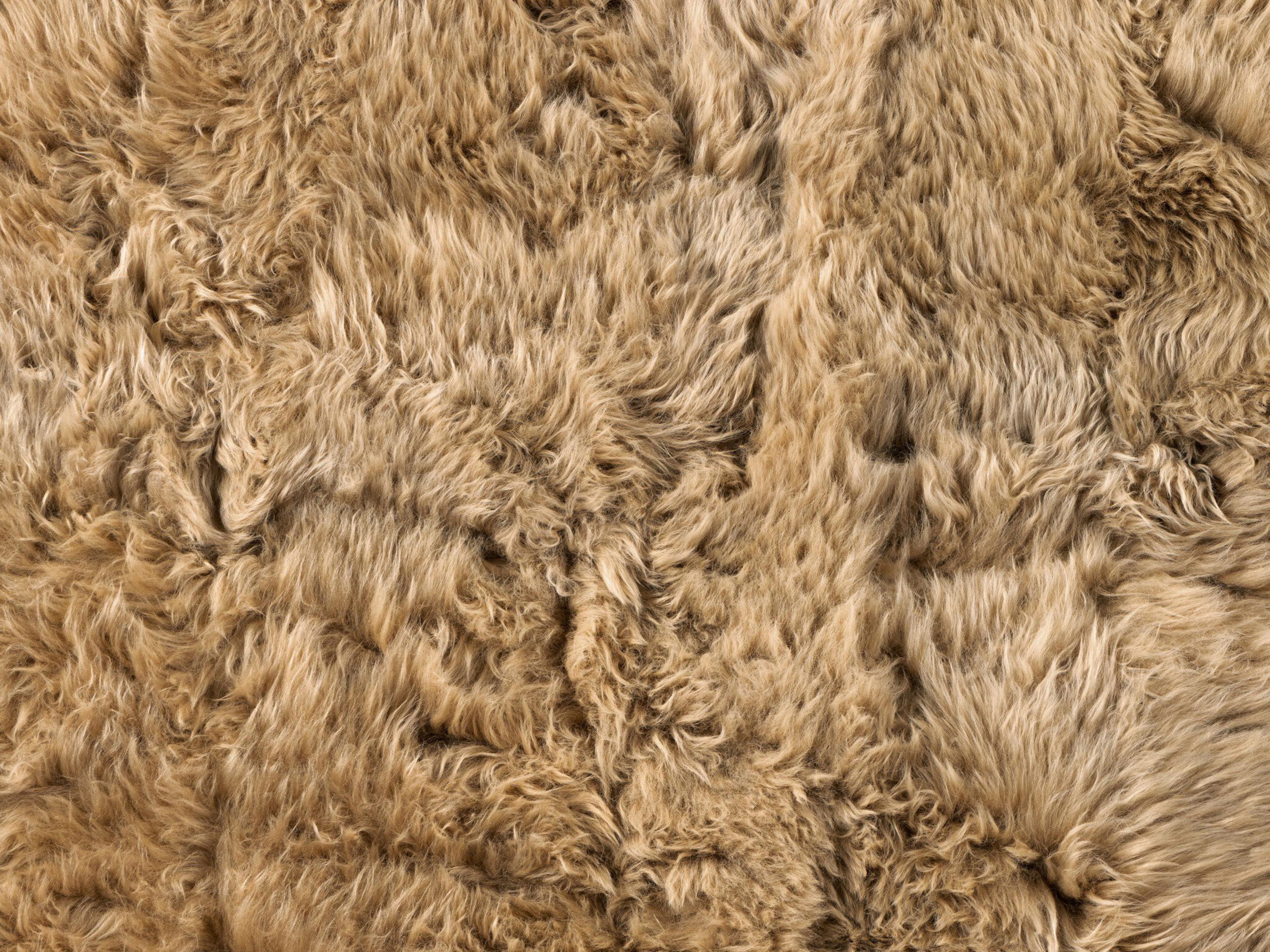 Four Hands Mateo Lalo 9 x 12 Beige Lambskin Rug