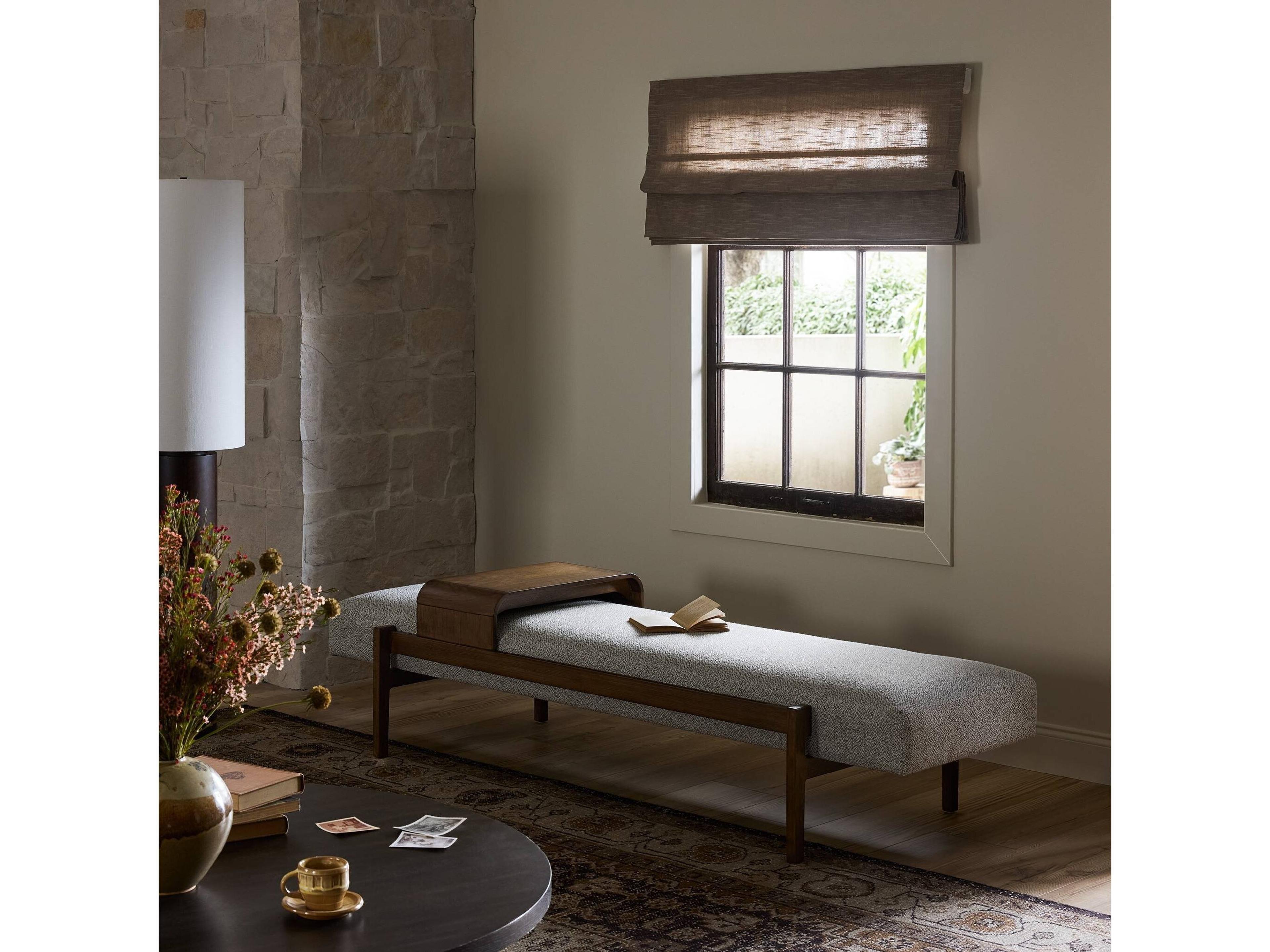 Four Hands Townsend Fawkes Bench-Vintage Sienna