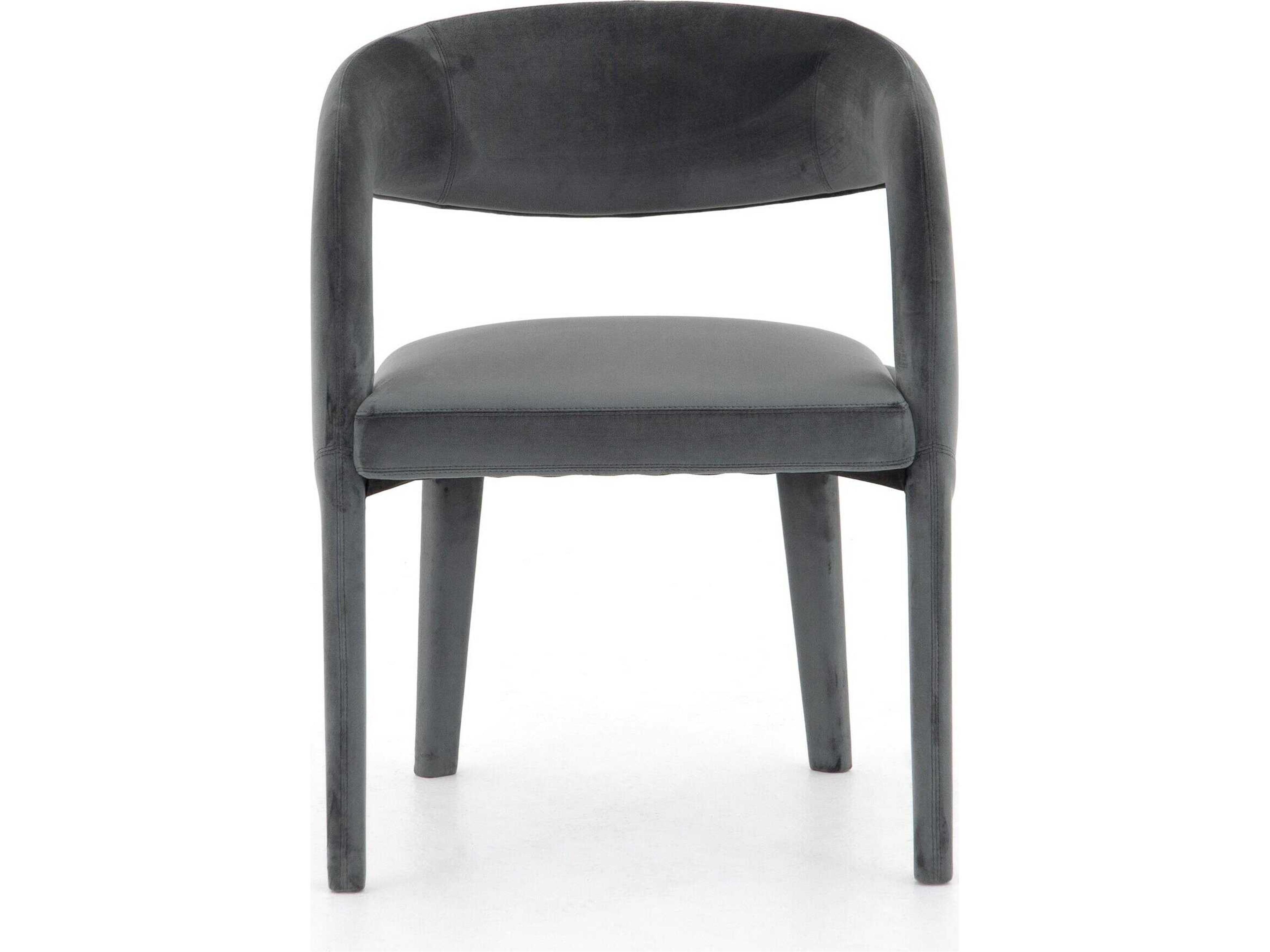 Four Hands Townsend Hawkins Dining Chair-Charcoal Velvet